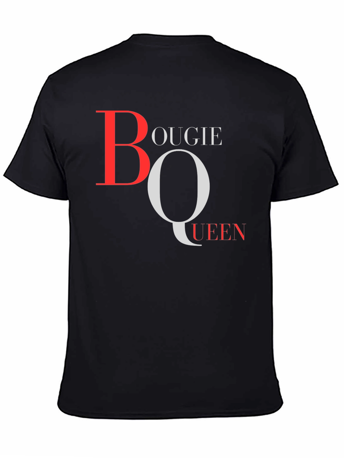 Black Bougie Queen Graphic T-Shirt - Stylish Crew Neck Tee view 4