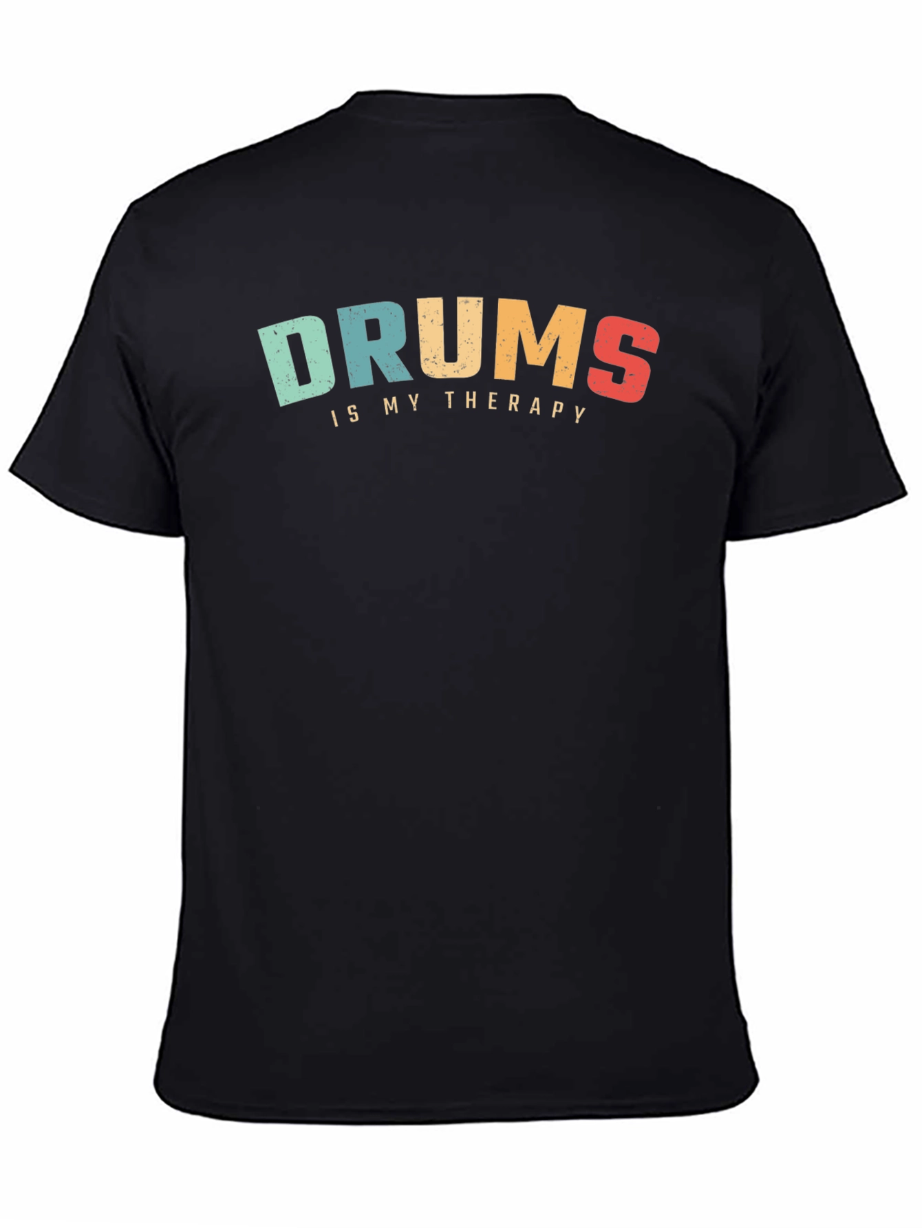 Black Drums Therapy Tee - Musician's Comfort view 4