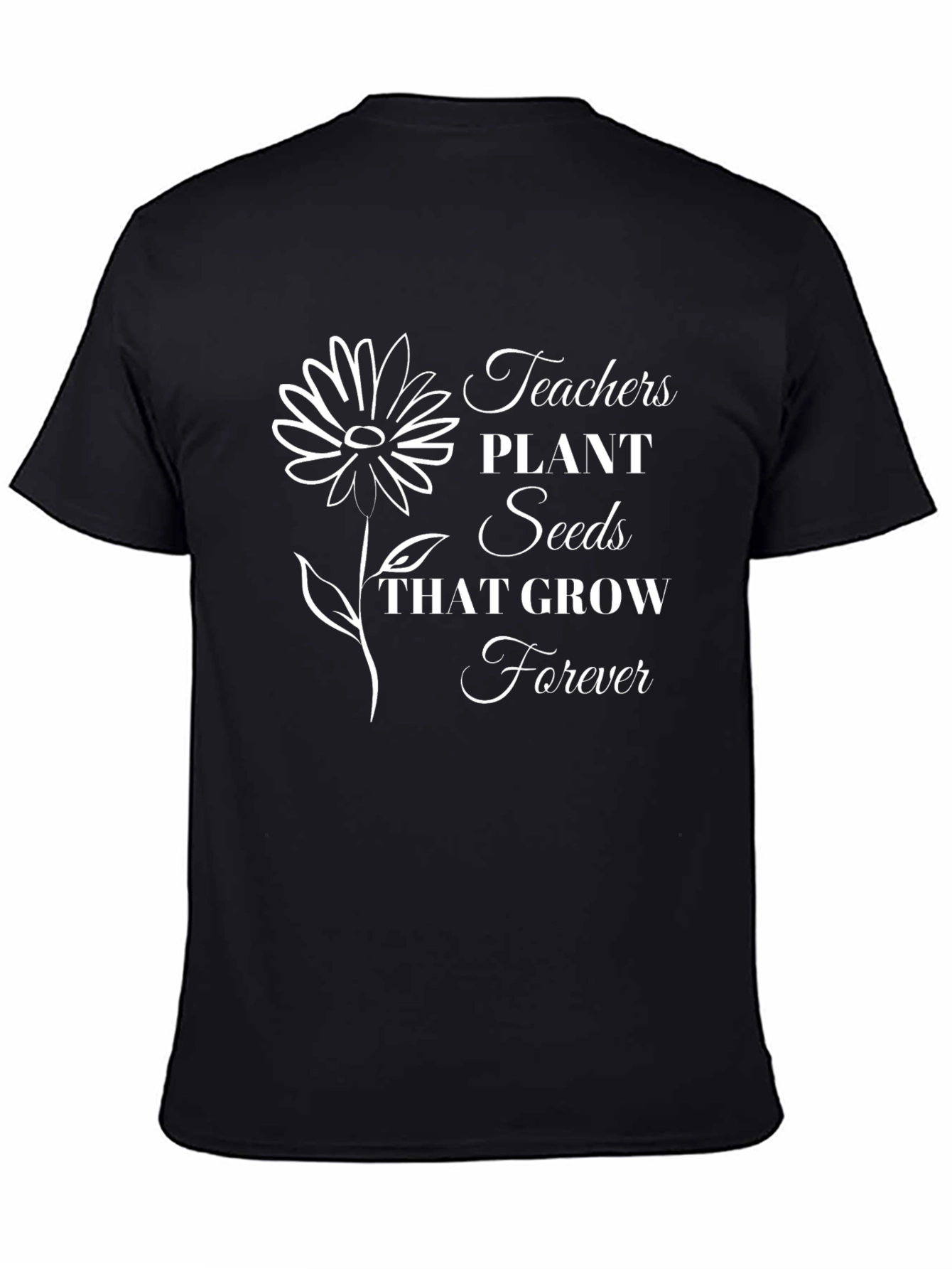Black Teachers Plant Seeds T-Shirt view 4