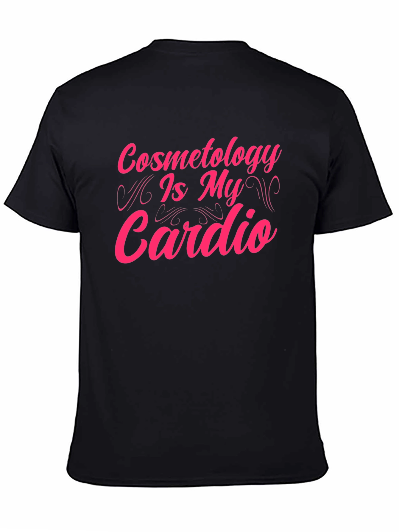 Black Cosmetology Is My Cardio Black T-Shirt view 4