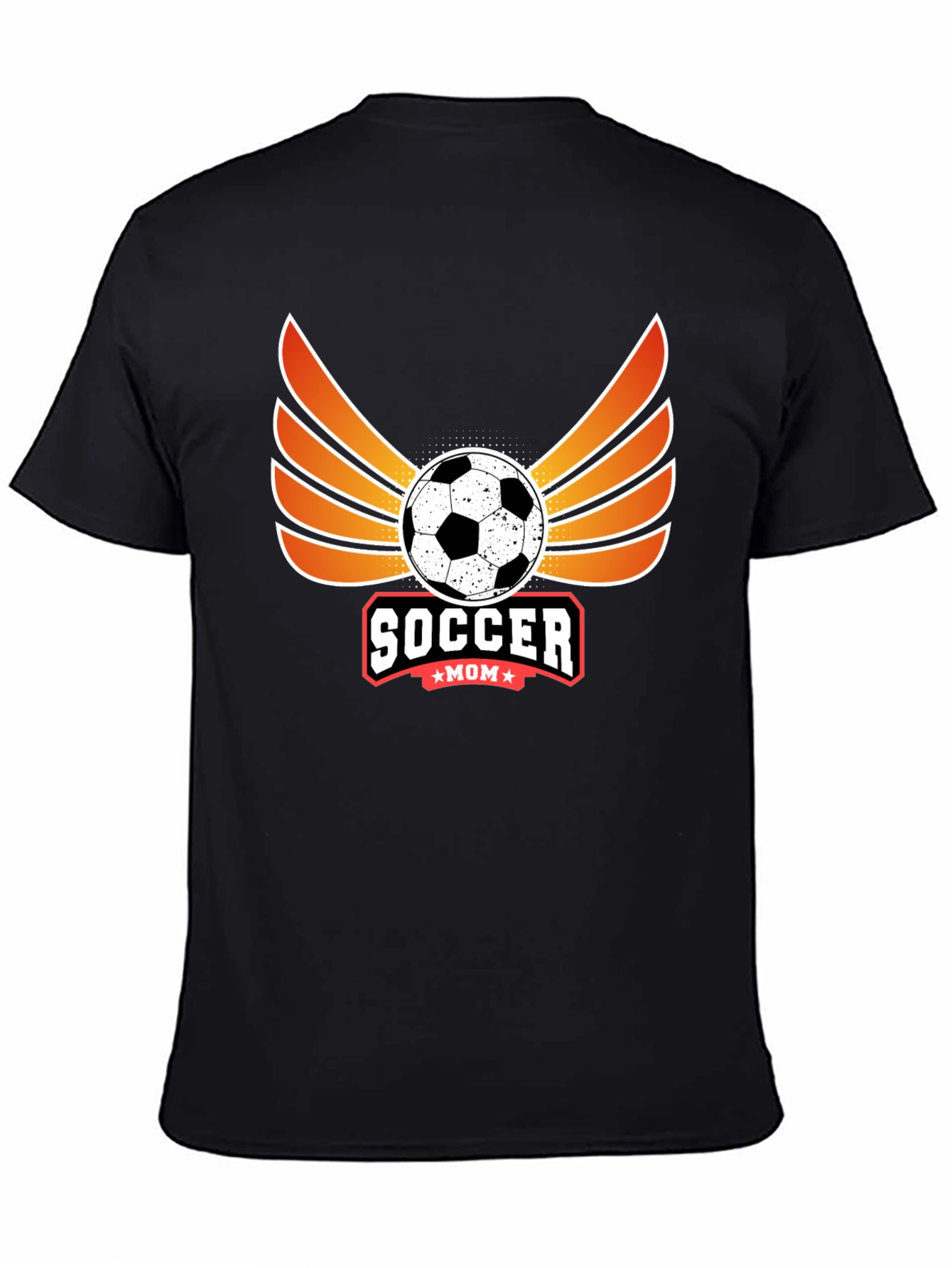 Black Soccer Mom Graphic T-Shirt view 4