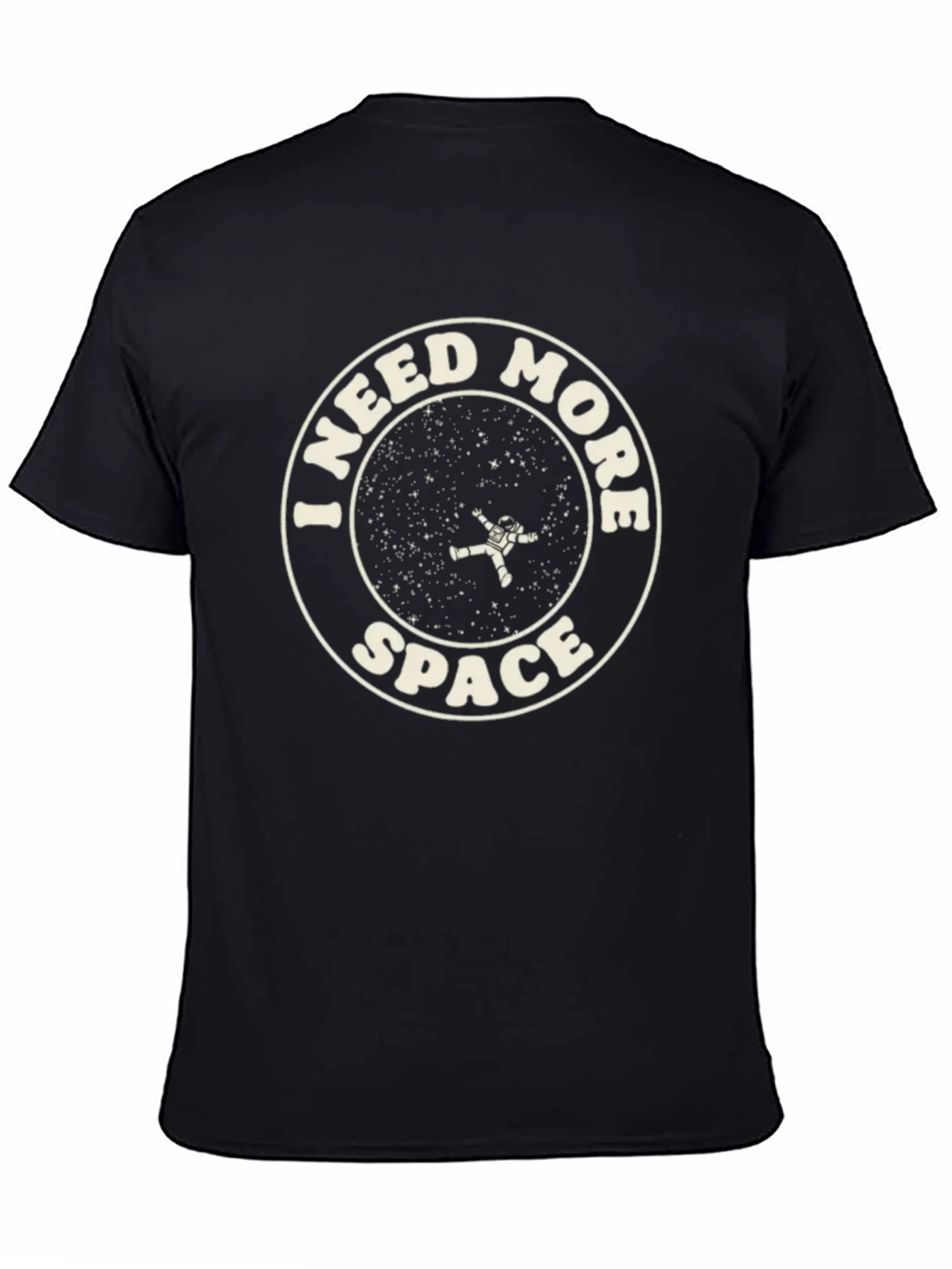 Black I Need More Space Graphic T-Shirt - Unisex view 4