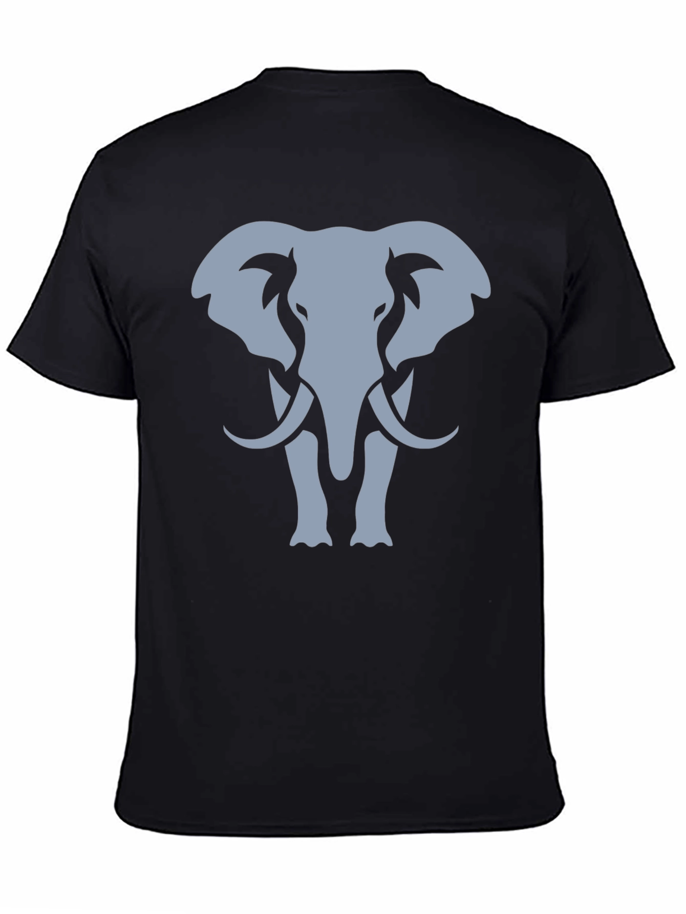 Black Elephant Graphic T-Shirt - Black Cotton Tee view 4