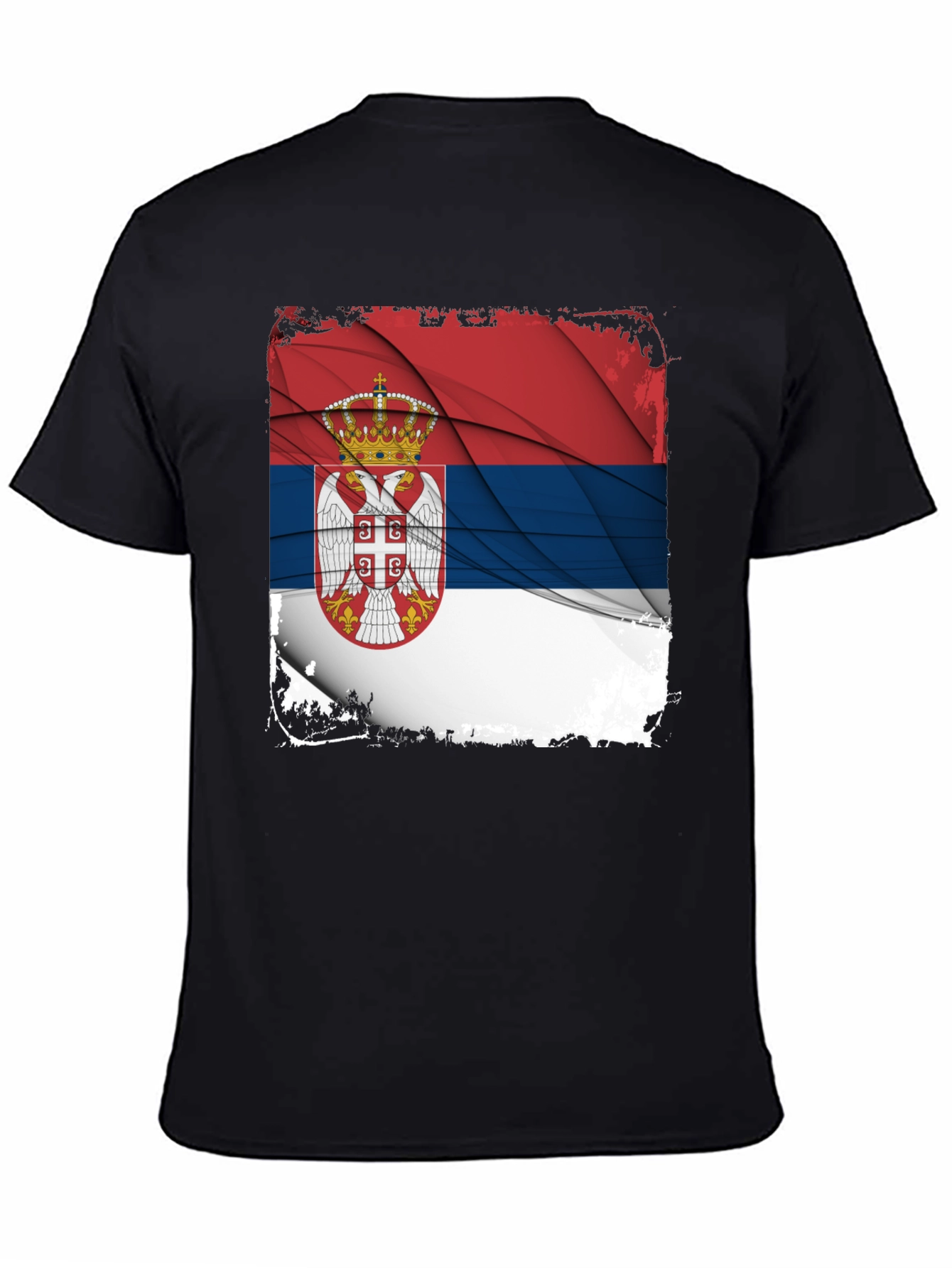 Serbian Flag Graphic T-Shirt - 4