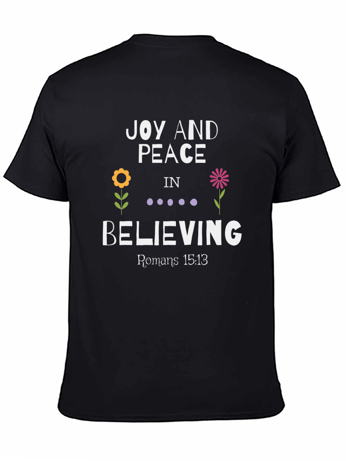 Black Joy and Peace in Believing Graphic Tee view 4