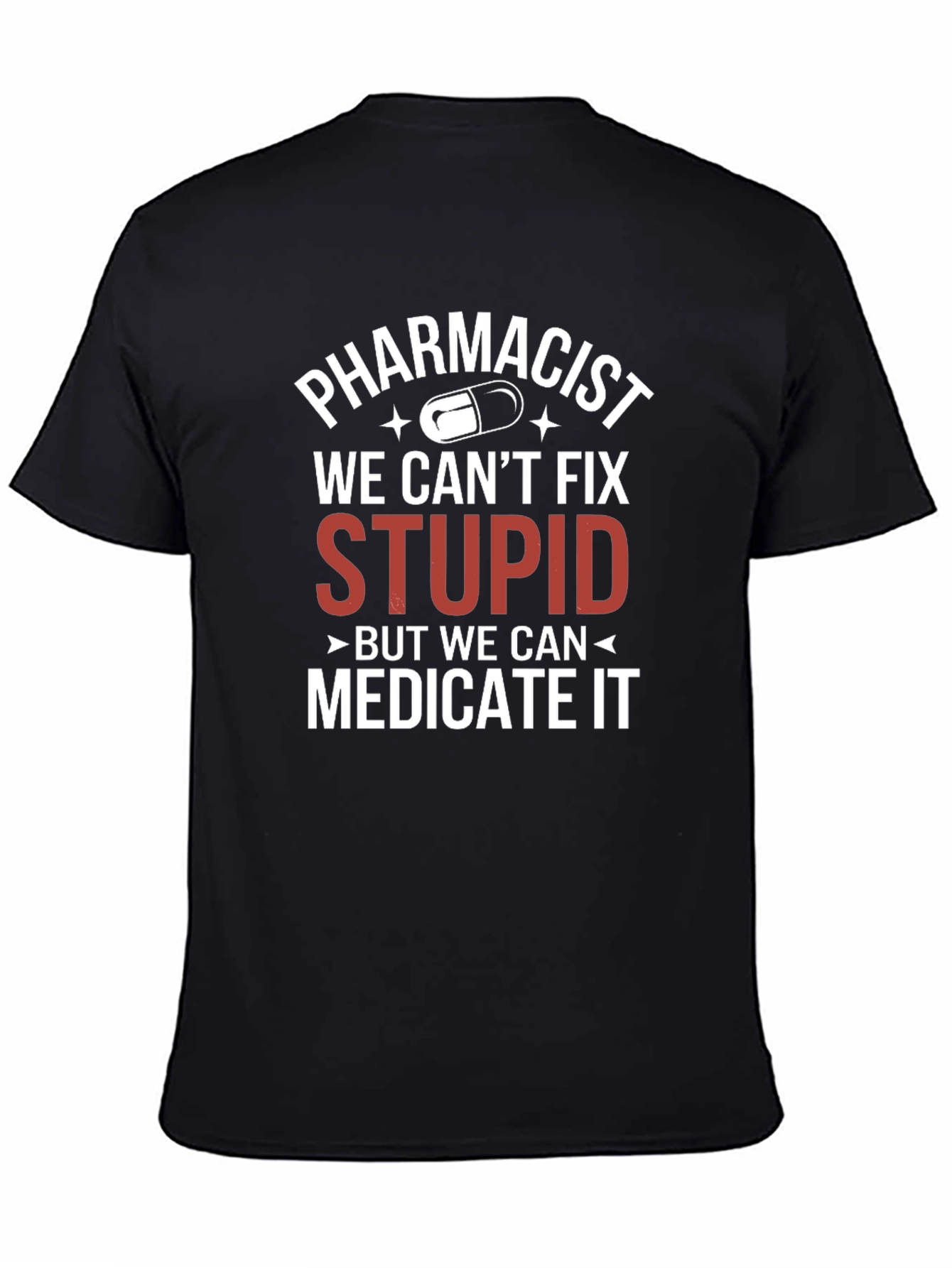 Black Pharmacist Medicate It T-Shirt view 4