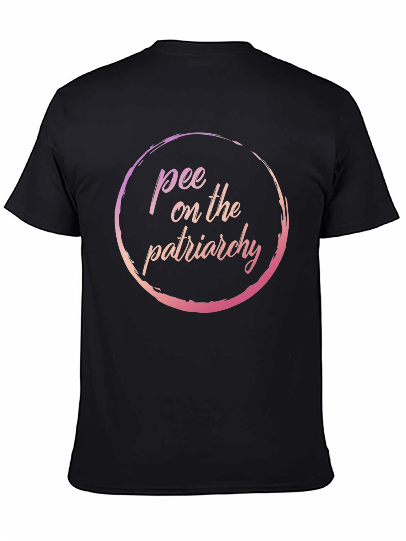 Black Pee on the Patriarchy Graphic Tee - Black view 4