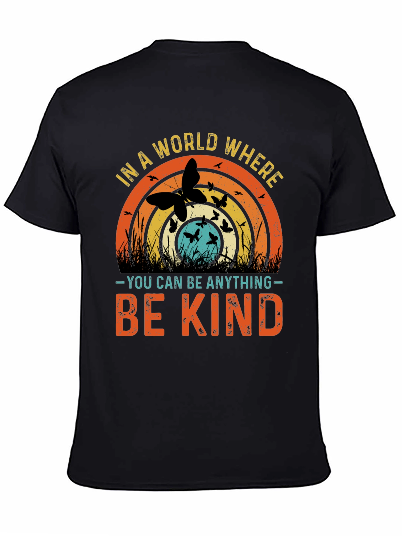Black Kindness Matters T-Shirt - Be Kind Graphic Tee view 4