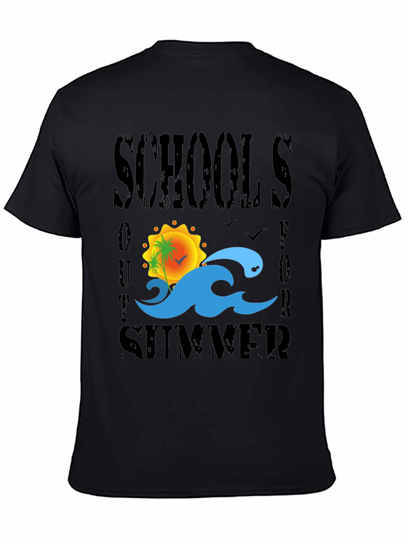 Black Schools Out For Summer Graphic Tee view 4