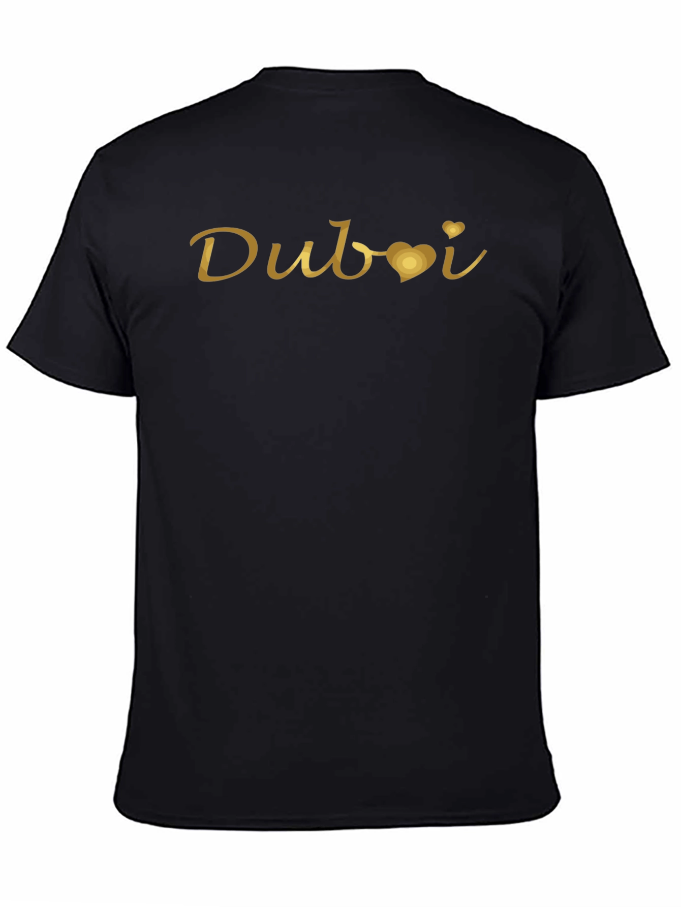Black Dubai Love Graphic Tee - Stylish Black T-Shirt view 4