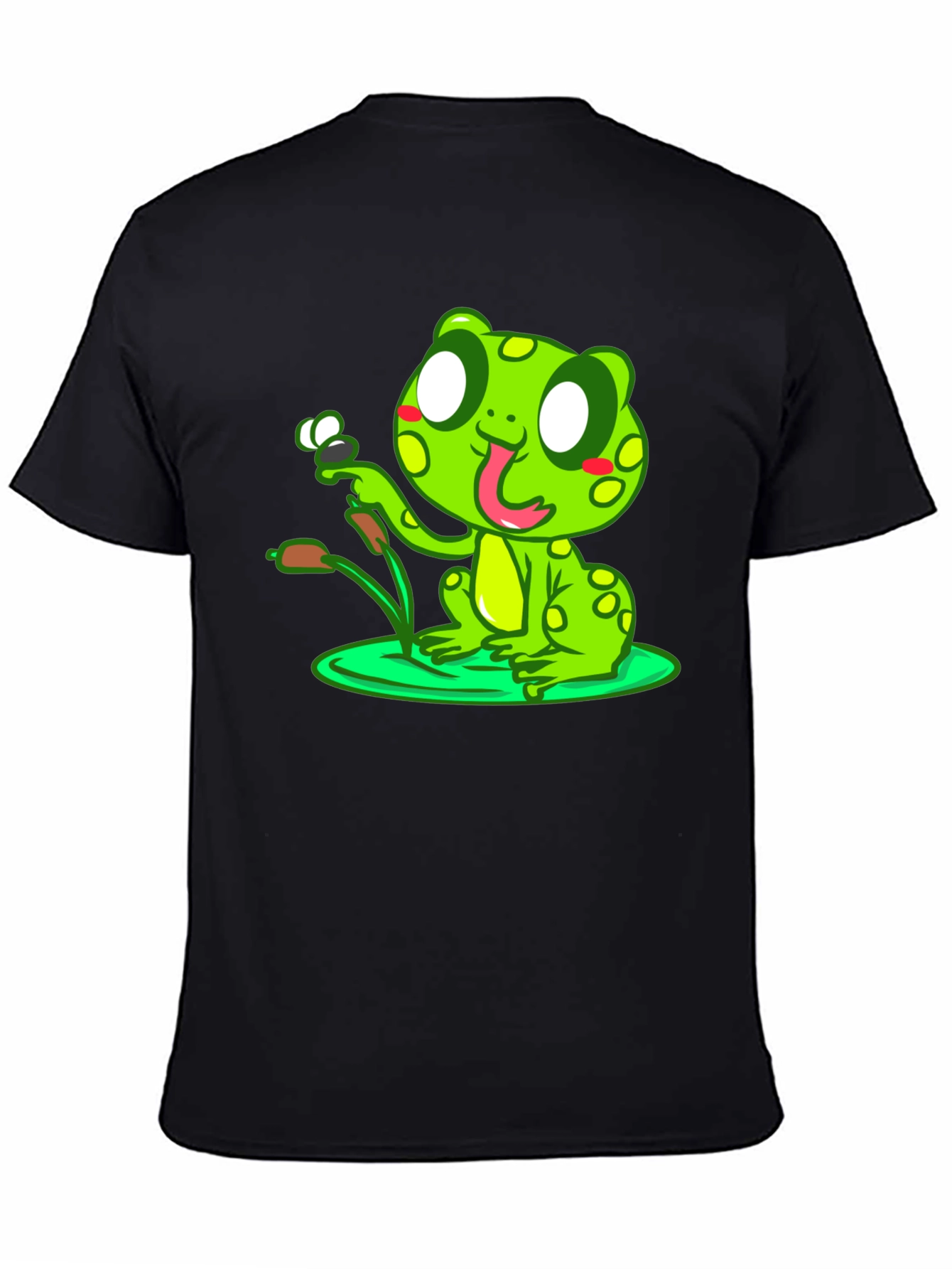 Black Frog Graphic Black T-Shirt view 4