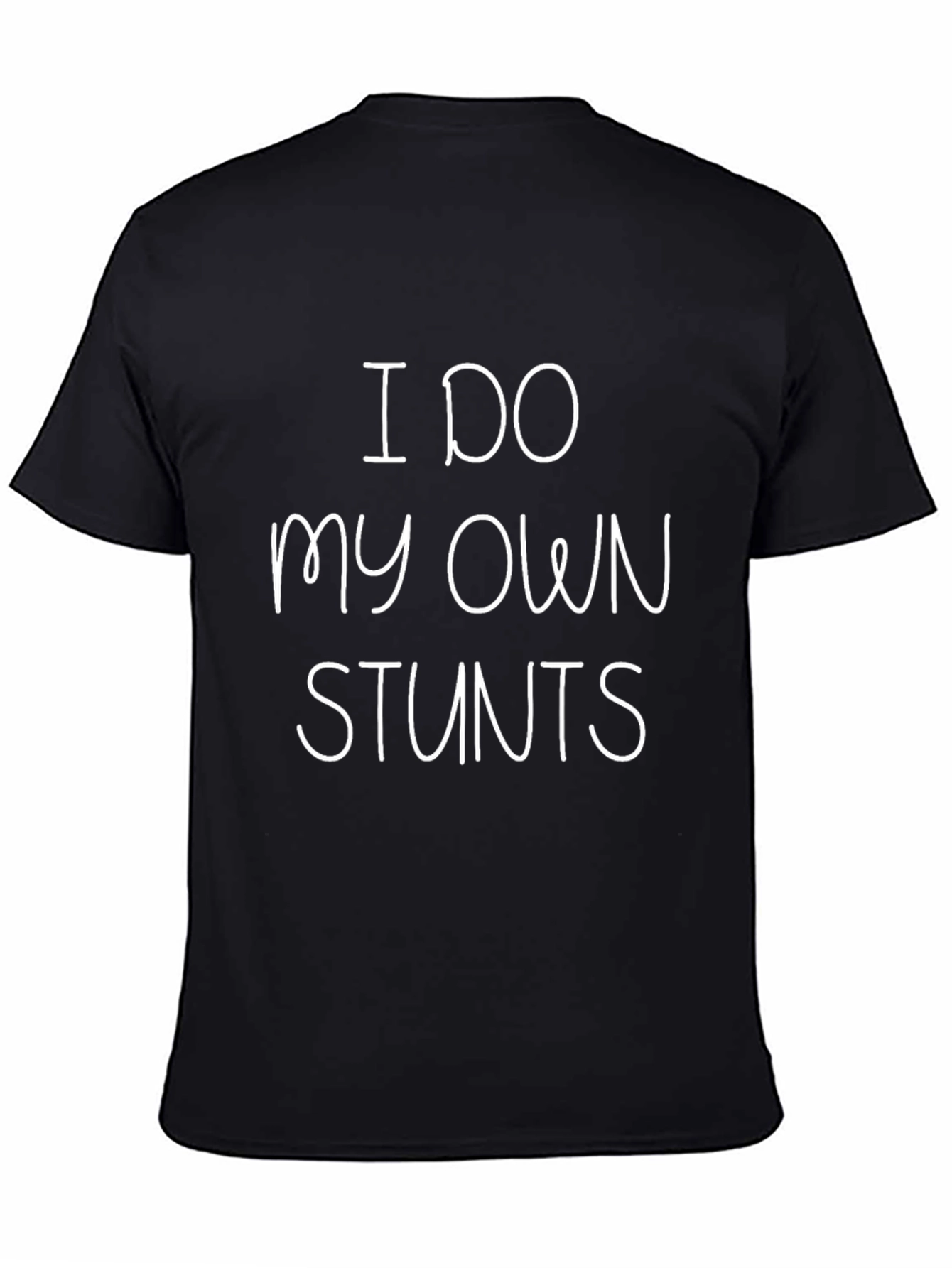 Black I Do My Own Stunts Graphic Tee view 4