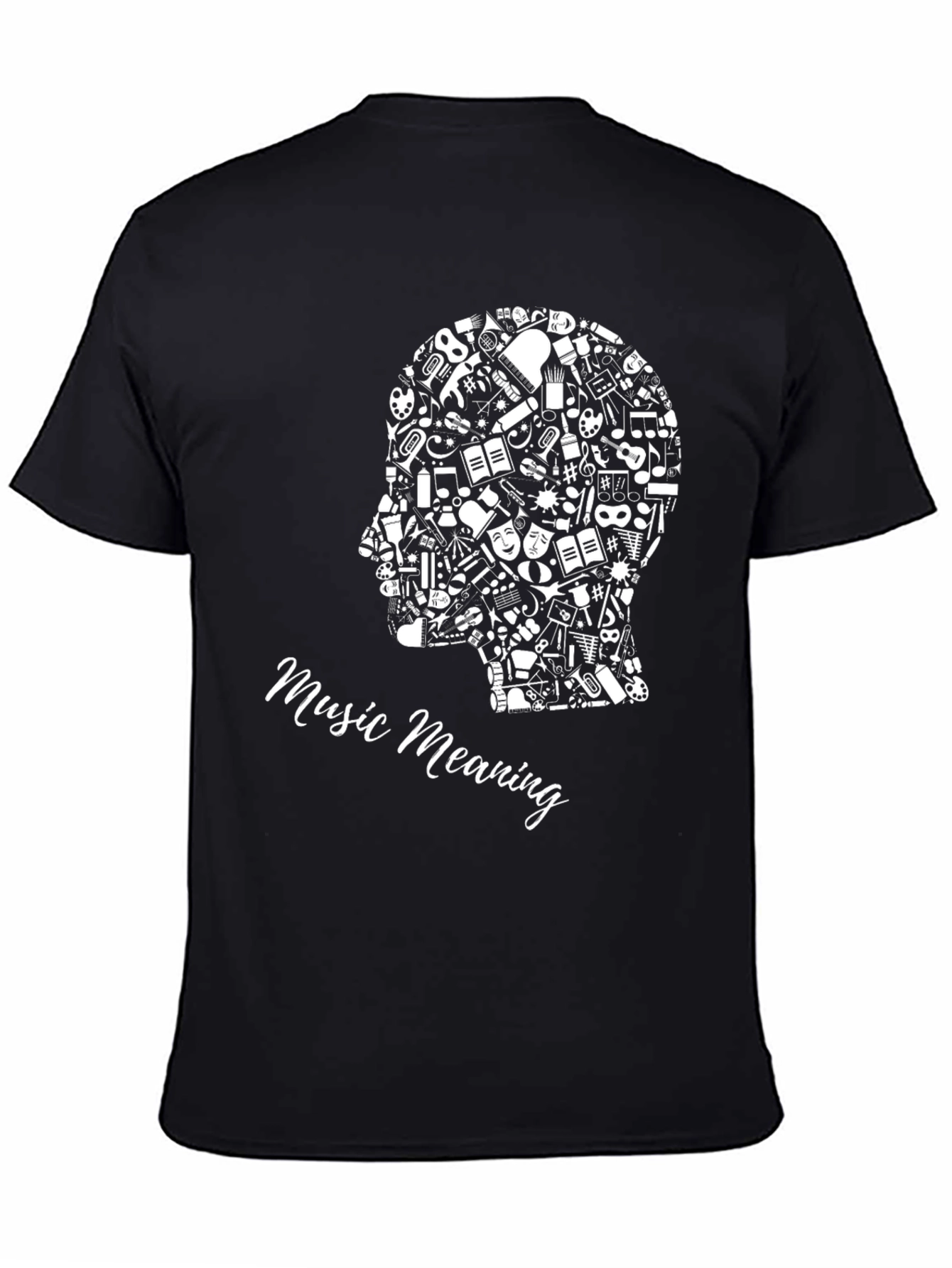 Black Music Meaning Black Graphic Tee view 4
