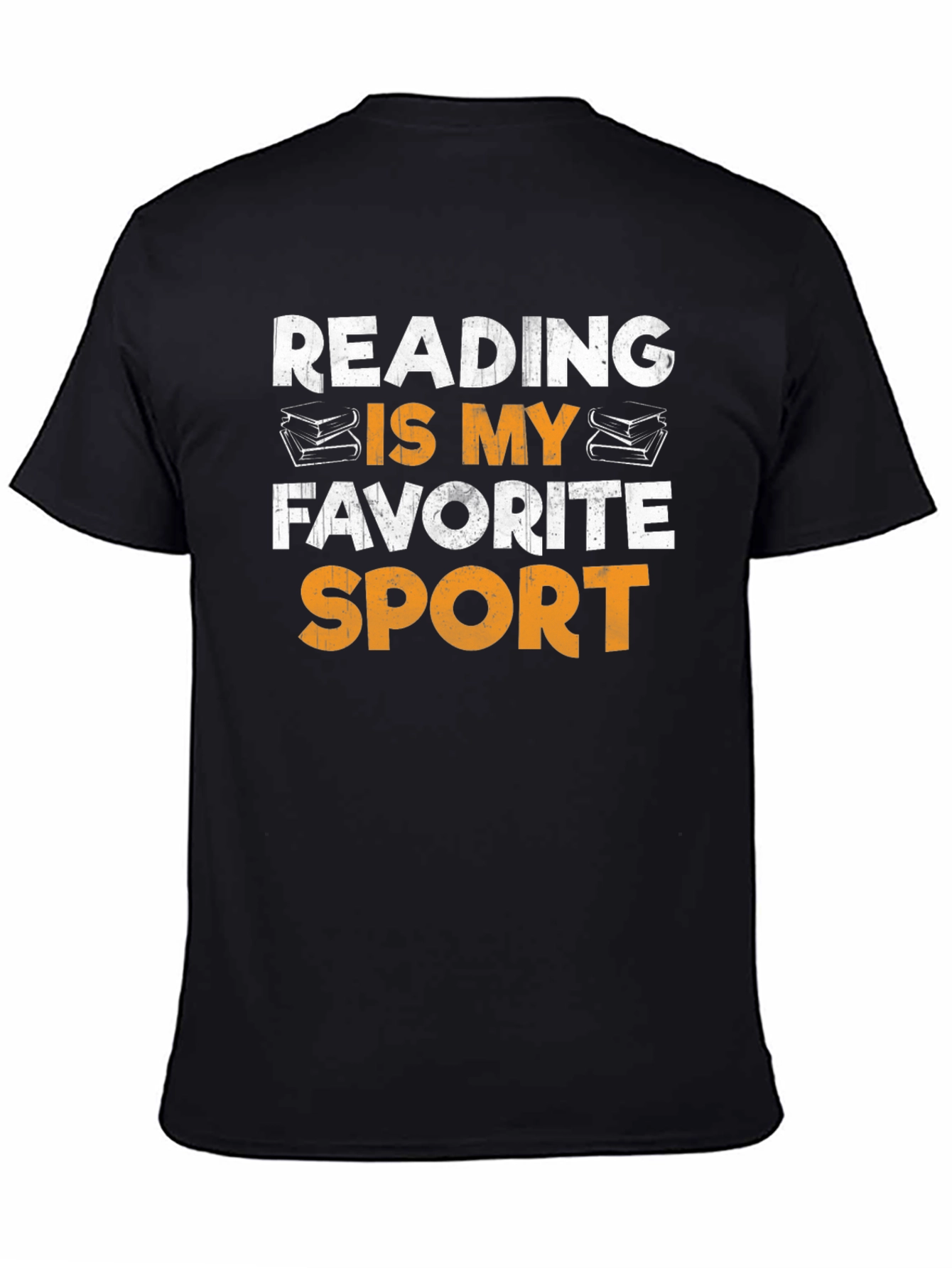 Black Reading Is My Favorite Sport Graphic Tee view 4