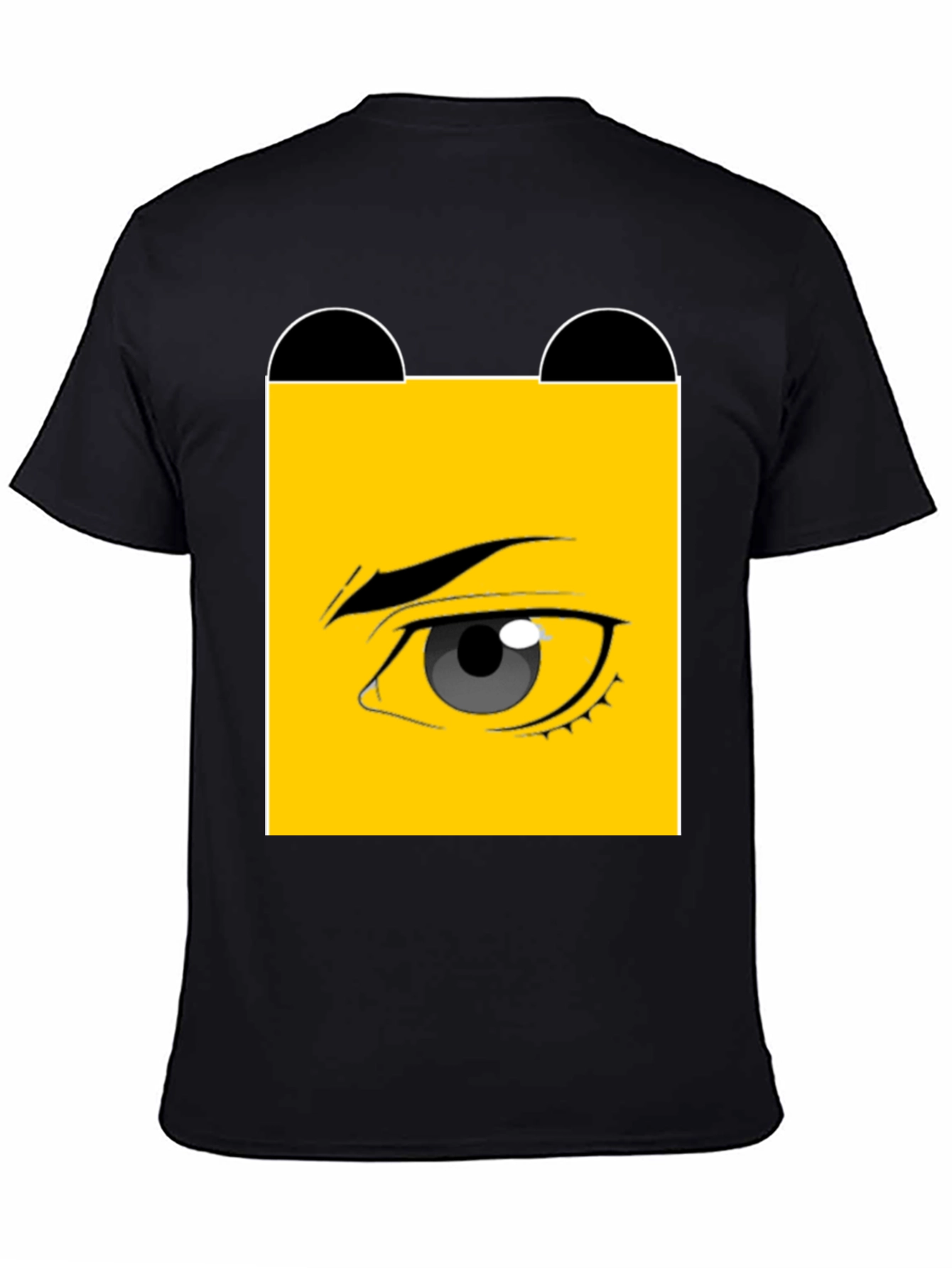 Black Eye Graphic Black T-Shirt - Unique Design view 4