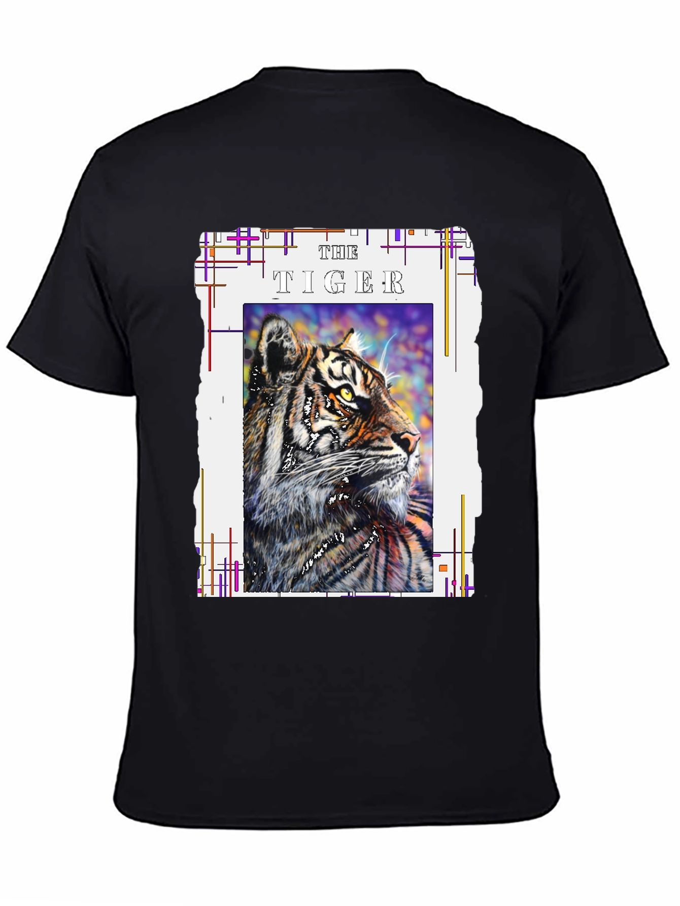 Black The Tiger Graphic T-Shirt view 4