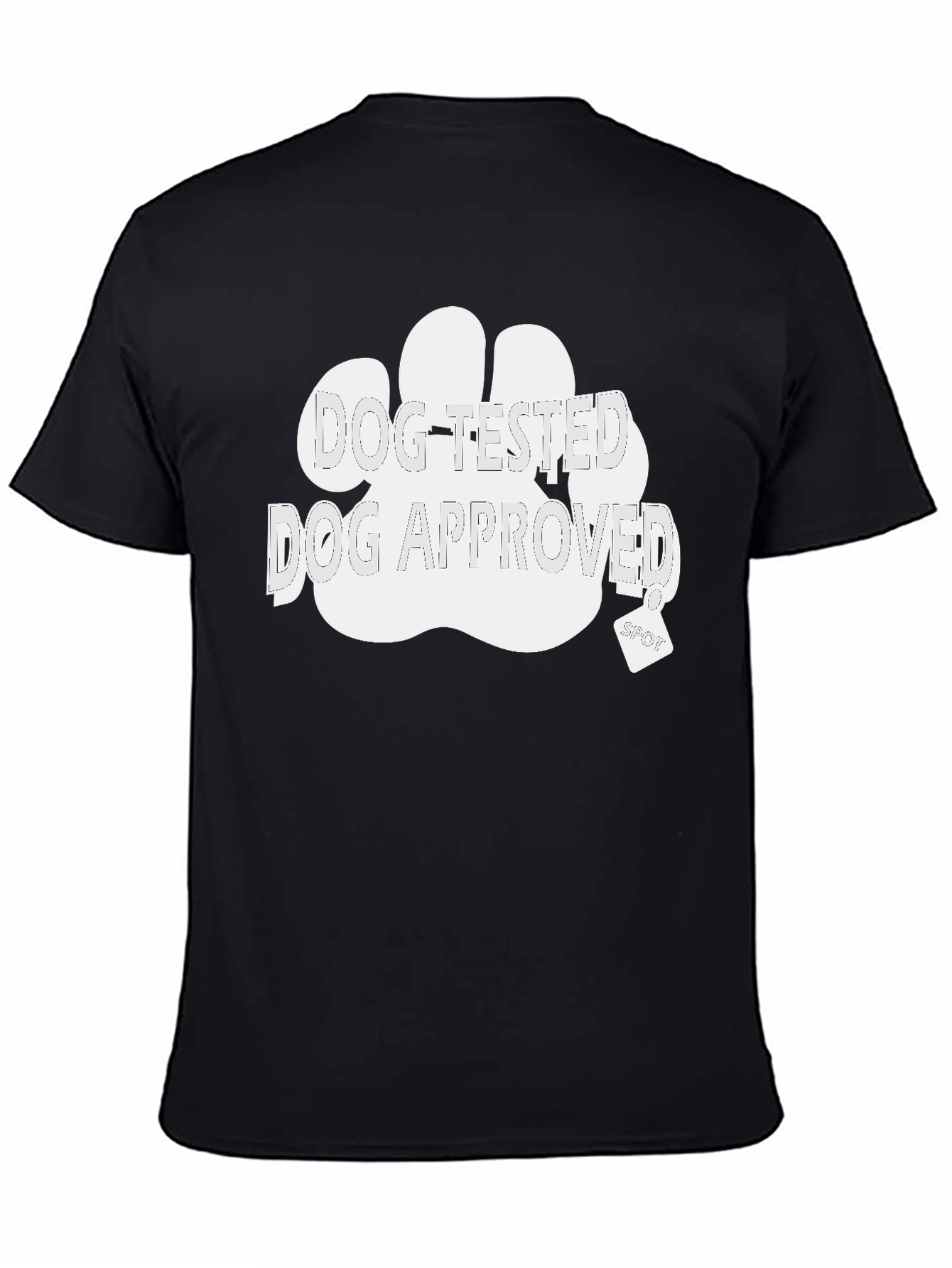 Black Dog-Tested Dog-Approved T-Shirt view 4