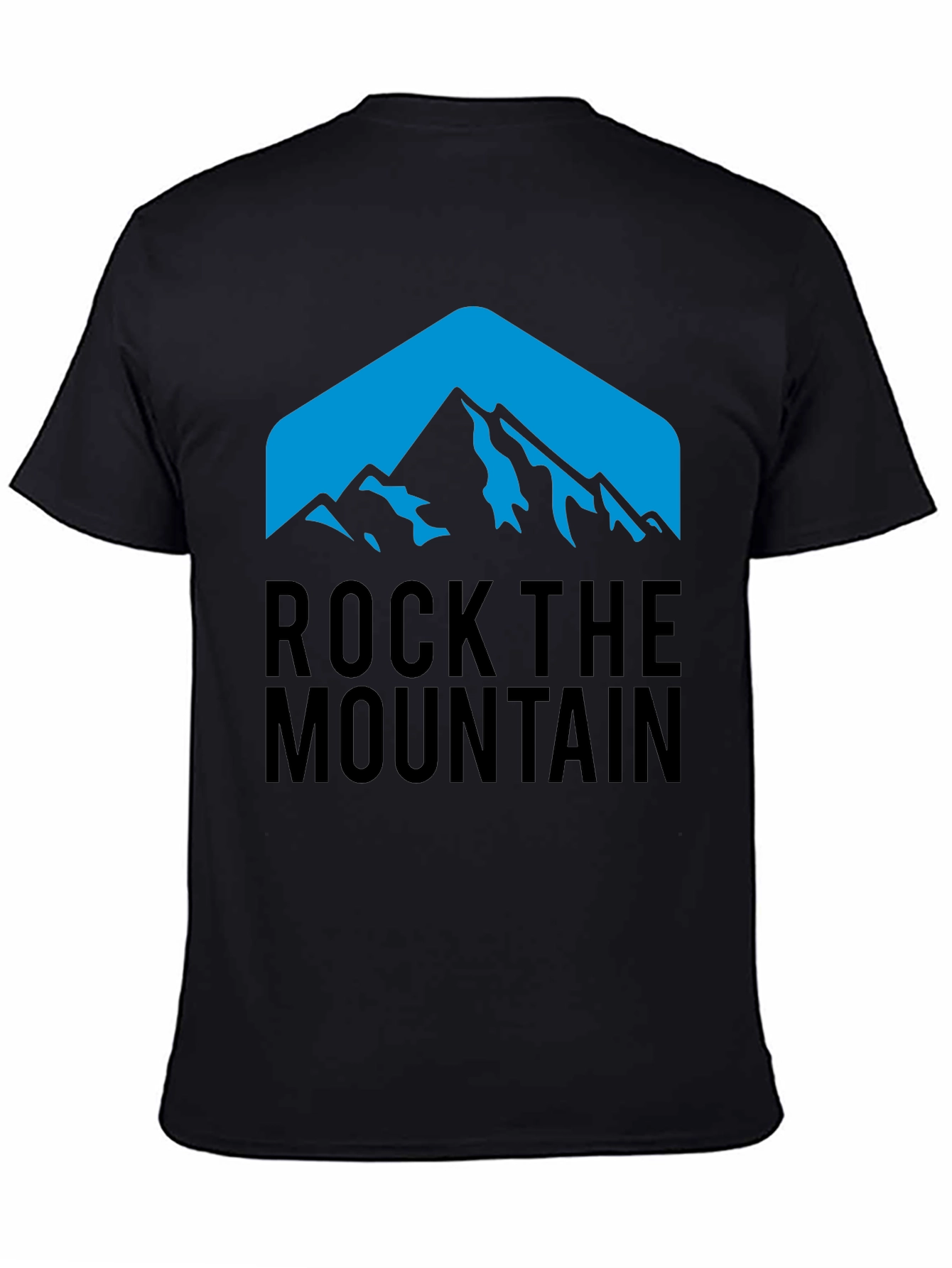 Black Rock the Mountain Graphic Tee - Black view 4