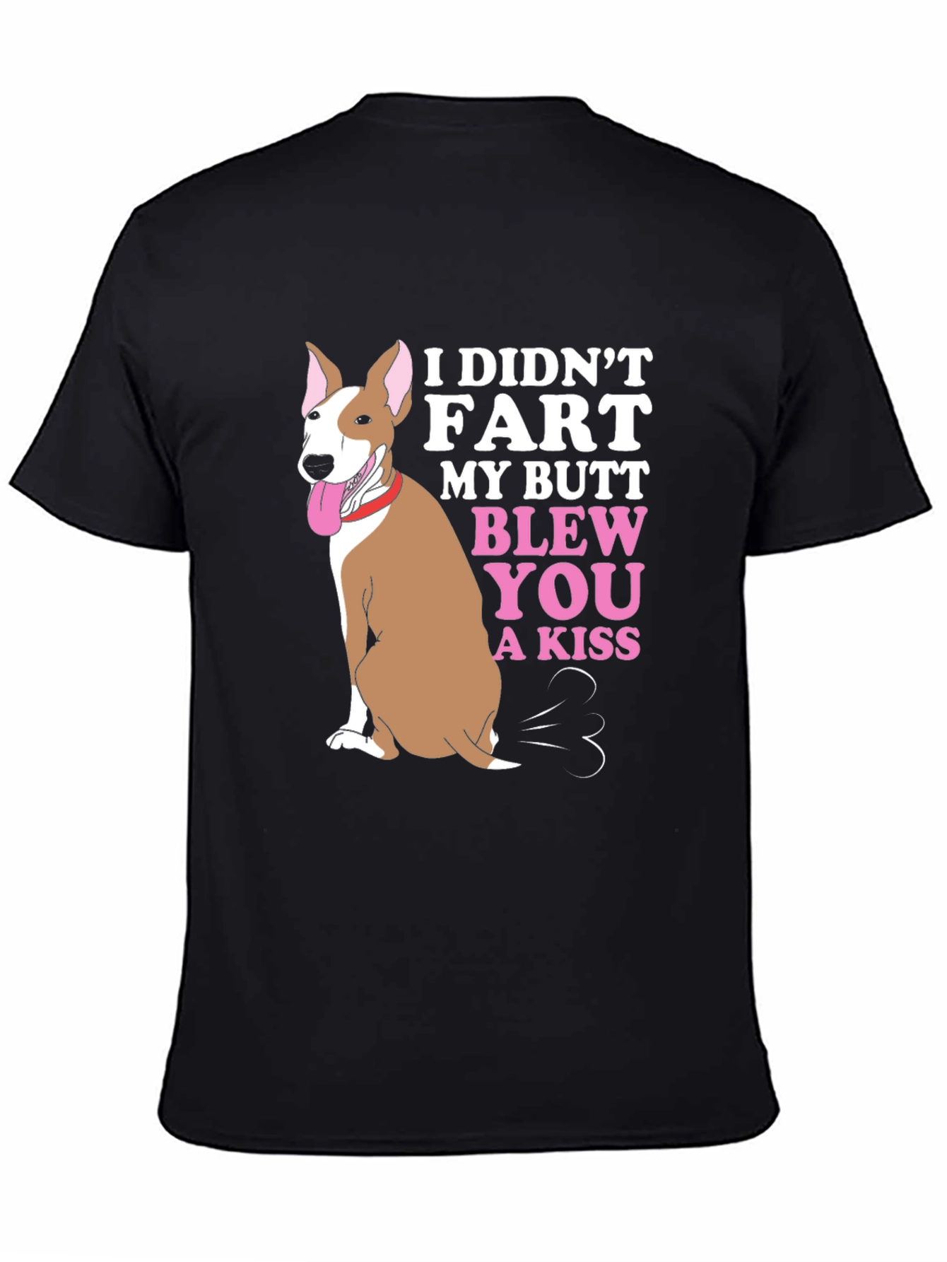 Black Funny Dog "I Didn't Fart" Graphic Tee view 4