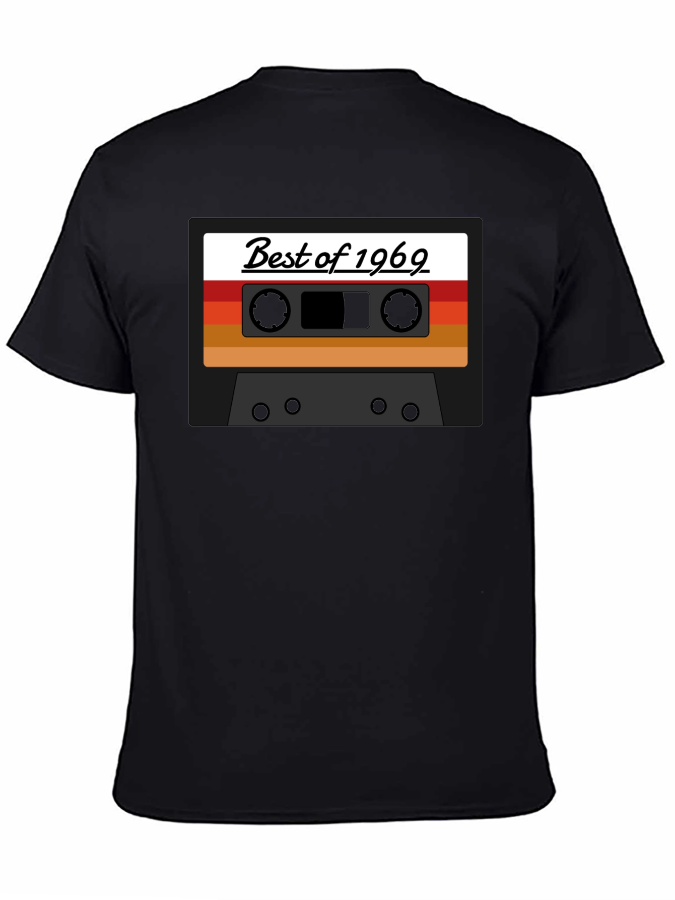 Black Best of 1969 Cassette Tape Graphic Tee view 4