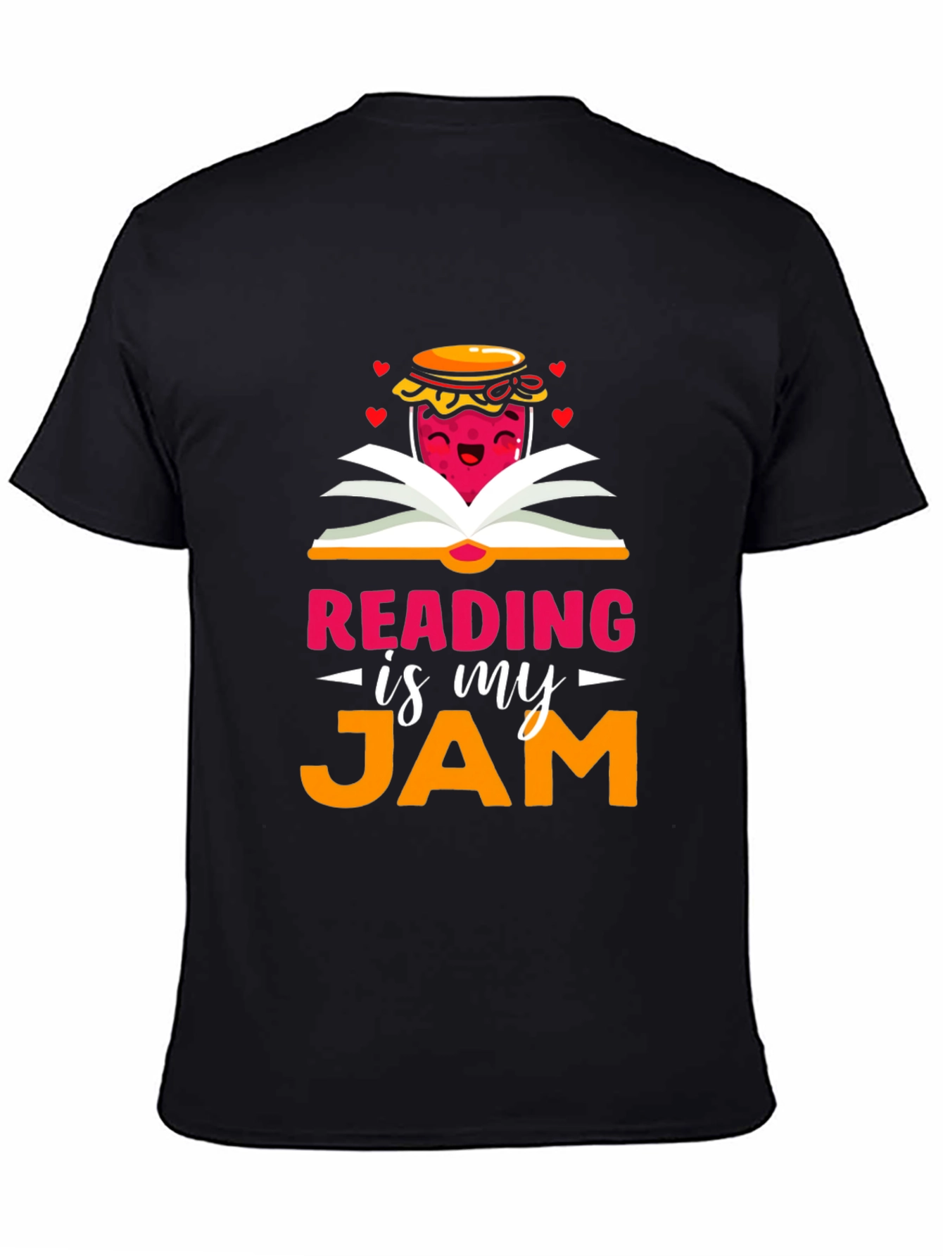 Black Reading is my Jam Black T-Shirt view 4