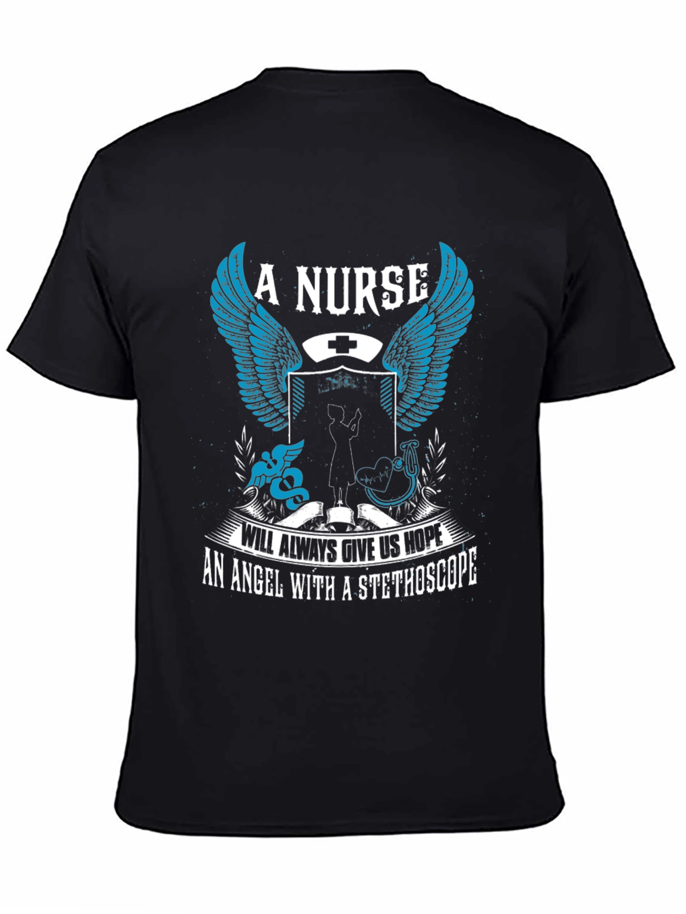 Black A Nurse Will Always Give Us Hope T-Shirt view 4