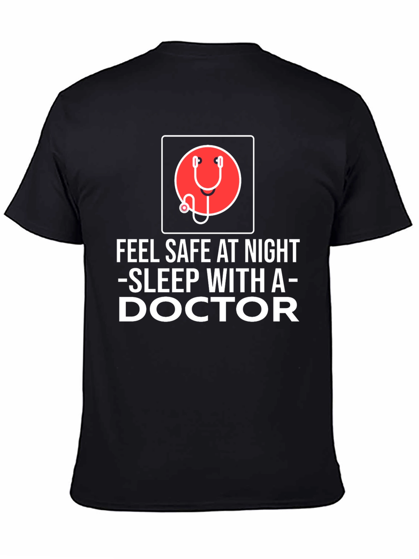 Black Sleep With a Doctor Graphic Tee view 4