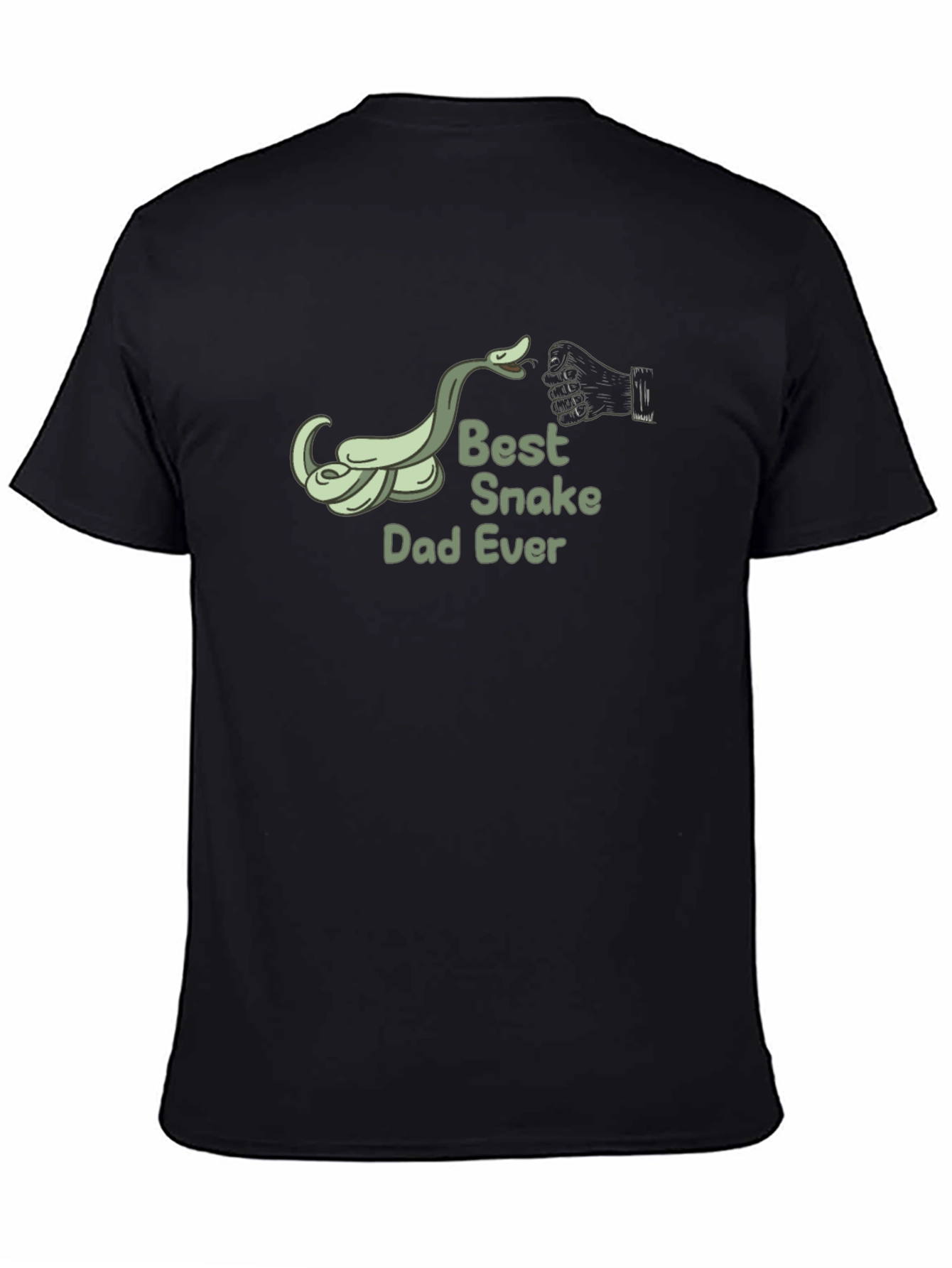 Black Best Snake Dad Ever - Graphic Tee view 4