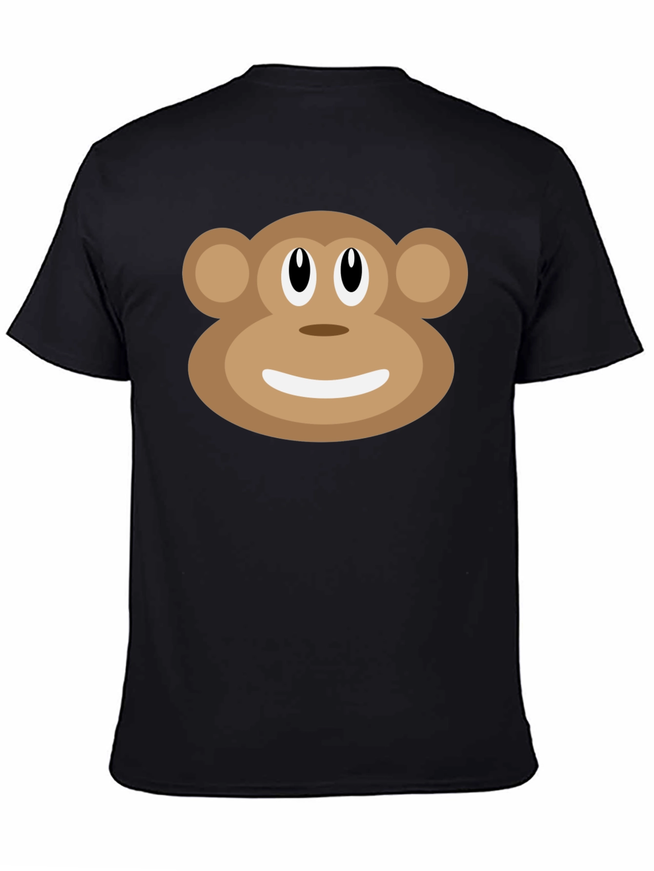 Black Monkey Face Graphic T-Shirt - Fun & Casual view 4