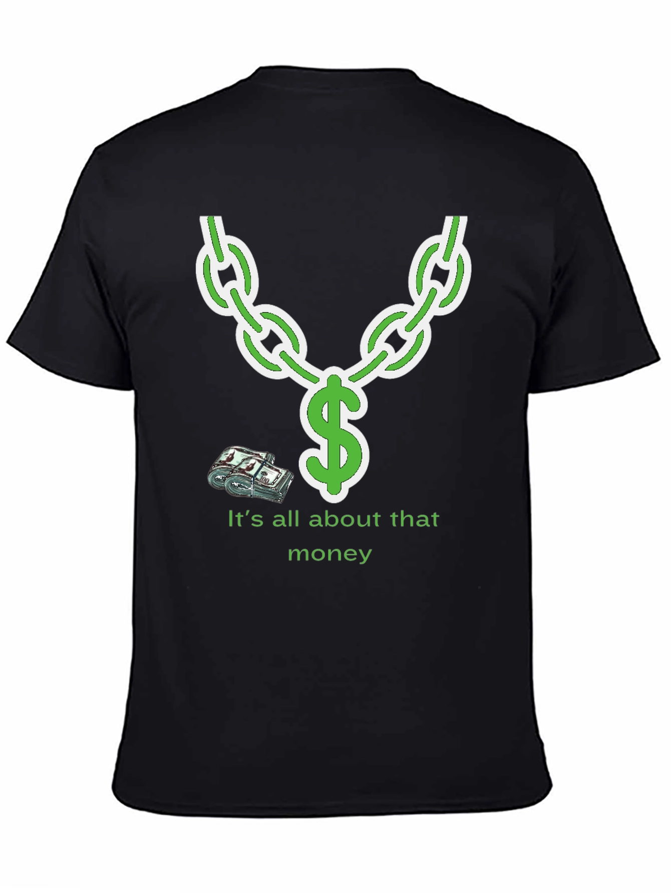 It's All About That Money Chain Graphic T-Shirt - 4