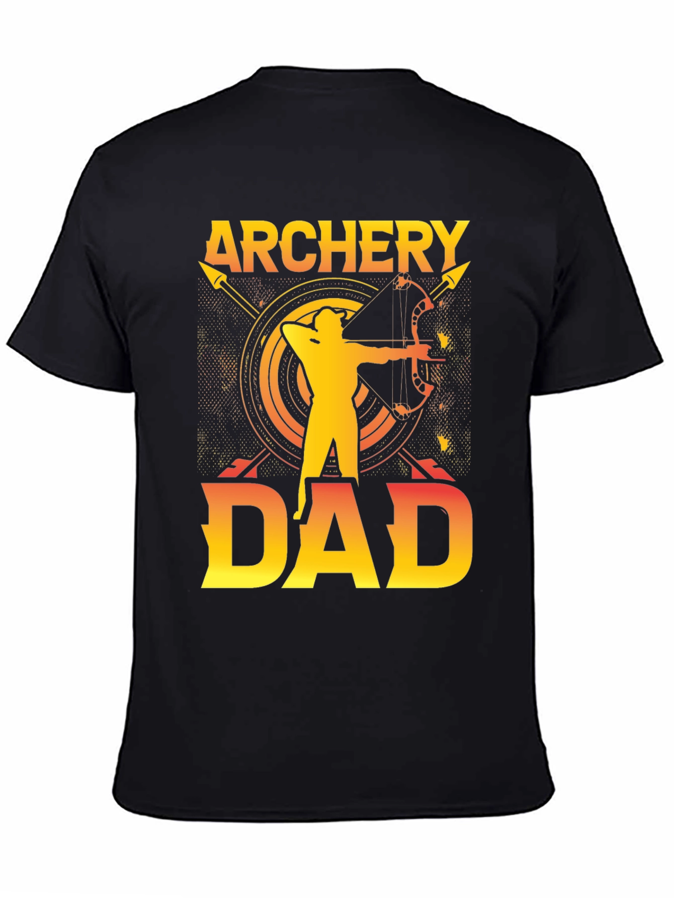 Black Archery Dad Graphic T-Shirt view 4