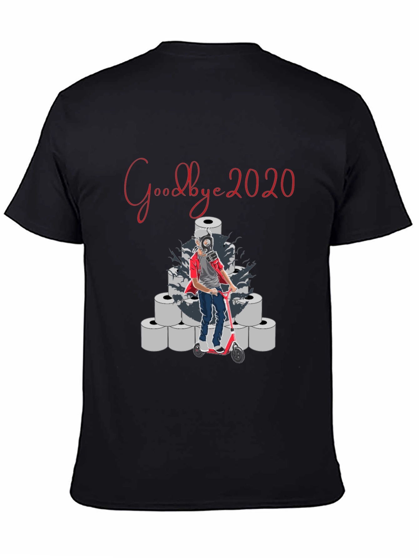 Black Goodbye 2020 Pandemic T-Shirt view 4