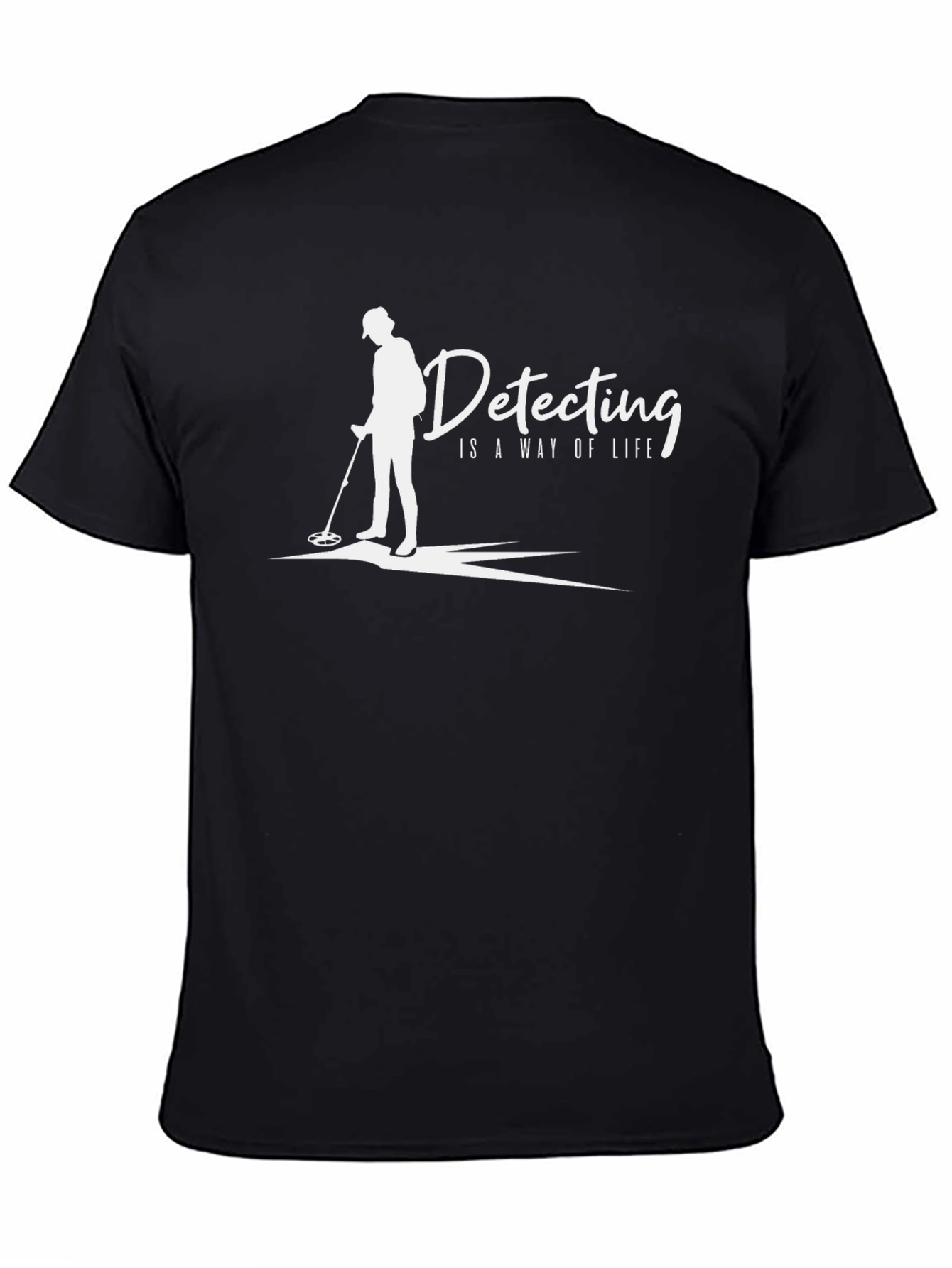 Detecting Is A Way Of Life Black T-Shirt - 4