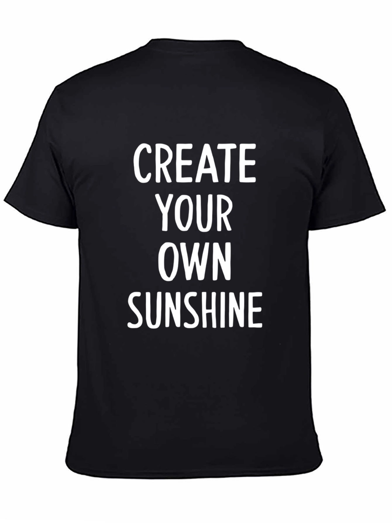 Black Create Your Own Sunshine Black Graphic Tee view 4