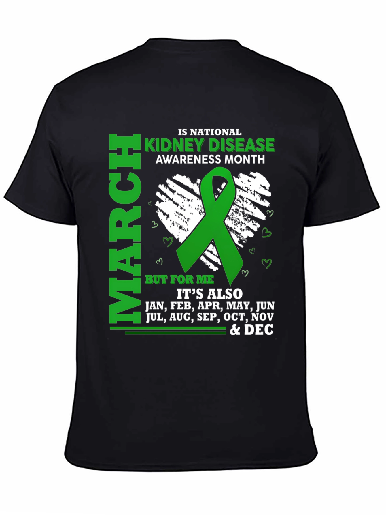 Black Kidney Disease Awareness Month T-Shirt view 4