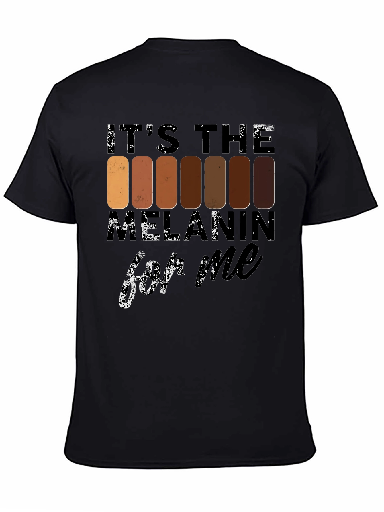Black Melanin T-Shirt - It's The Melanin For Me view 4