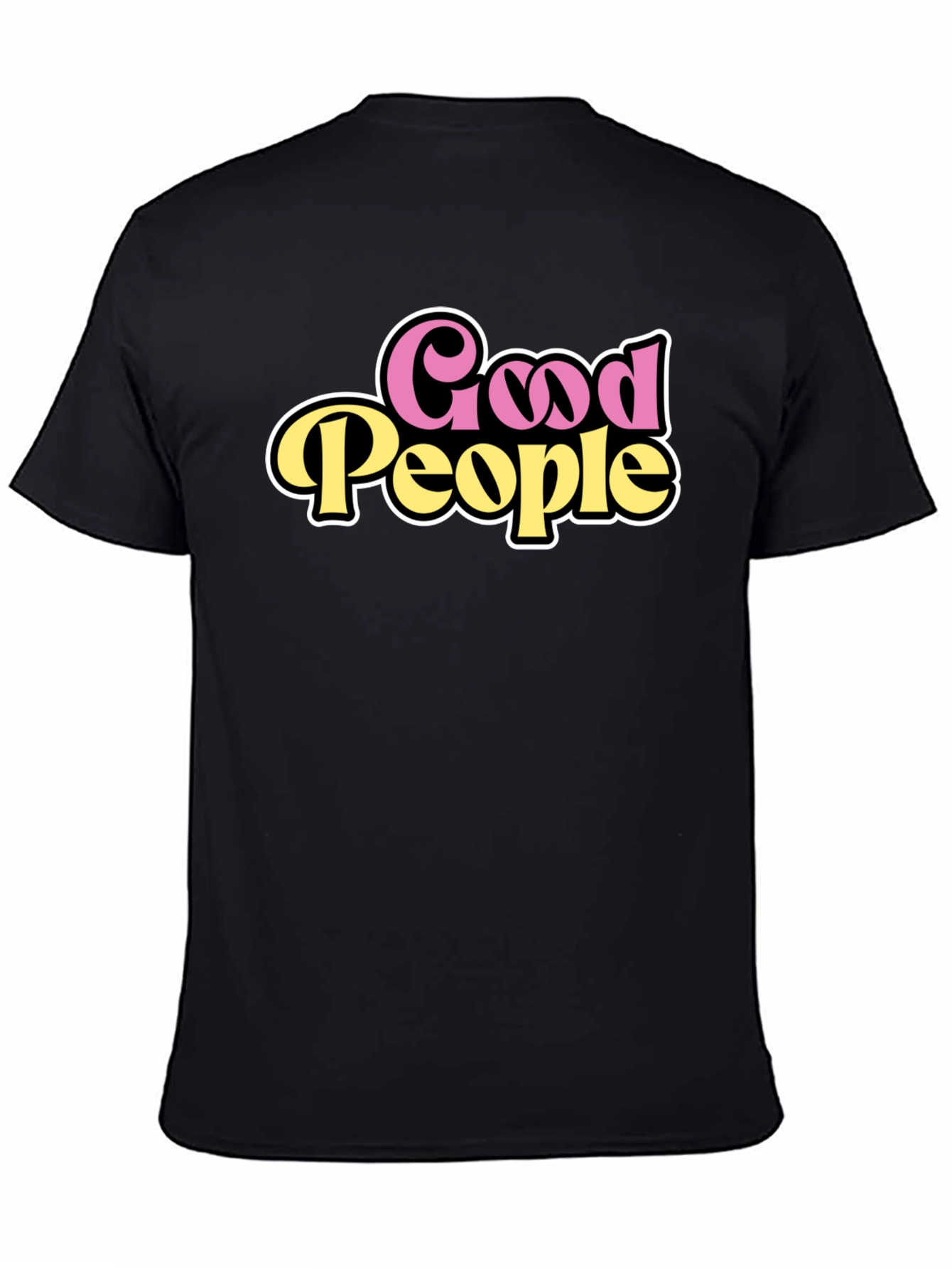 Black Good People Graphic Tee - Retro Style view 4