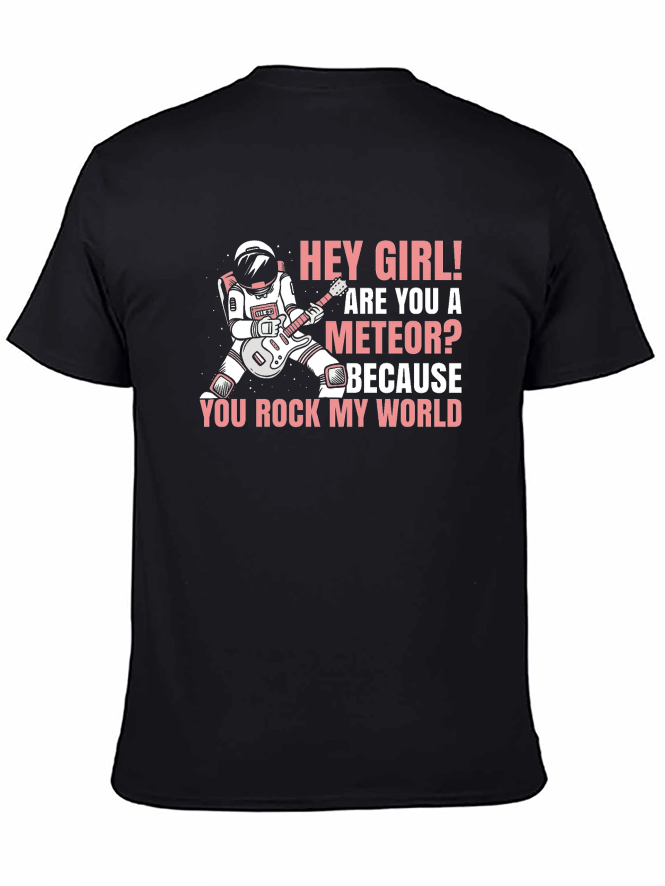 Black Hey Girl Meteor T-Shirt view 4