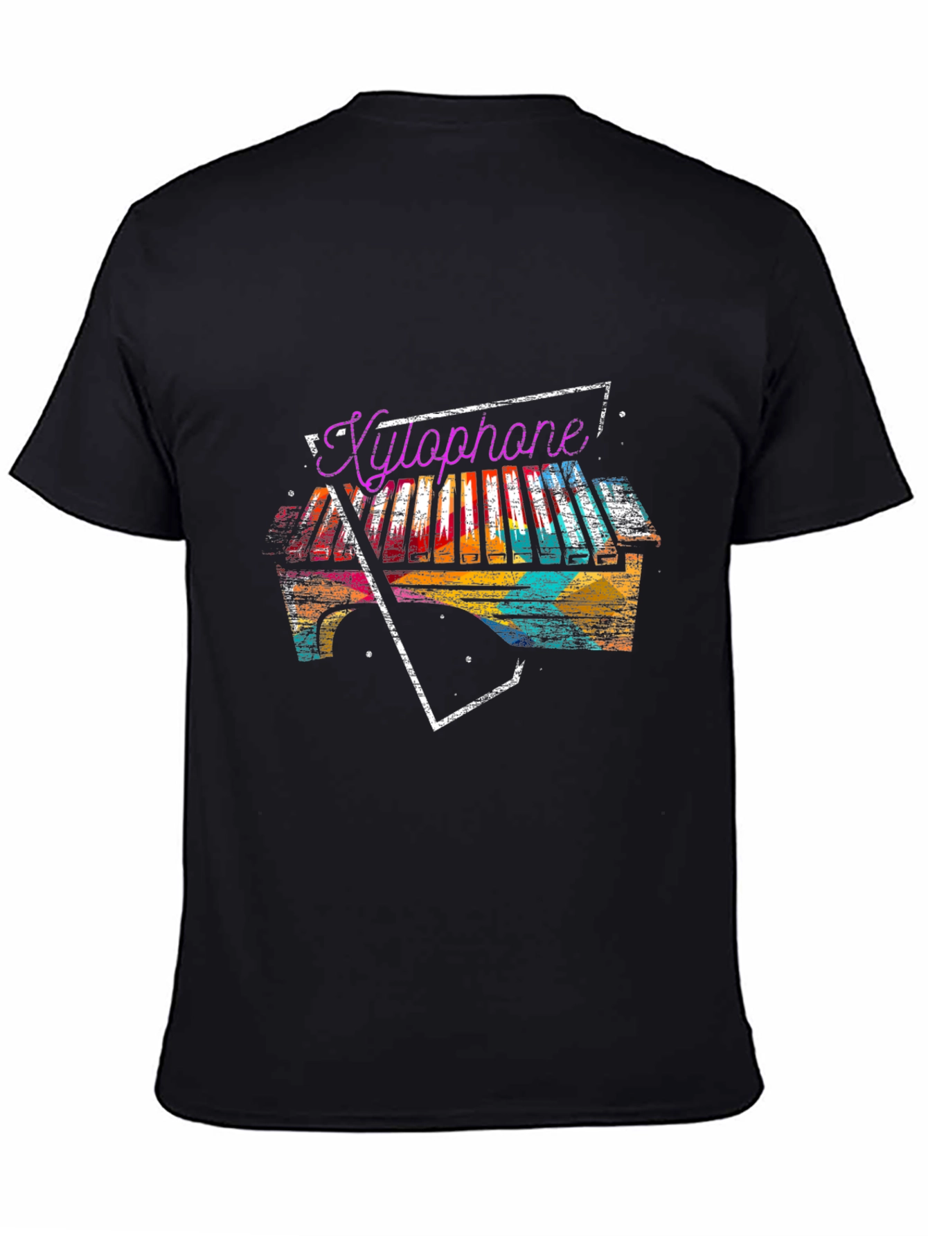 Black Xylophone Graphic Print Tee view 4
