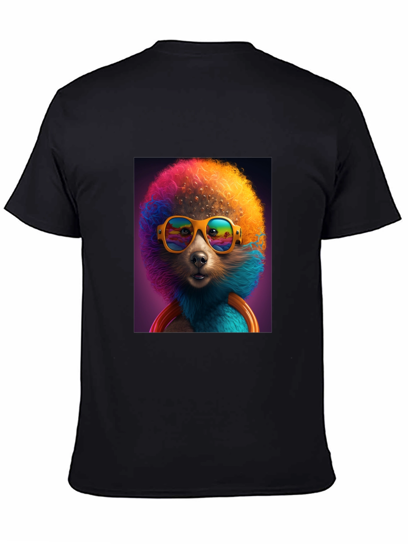 Black Cool Dog Tee: Colorful & Fun view 4