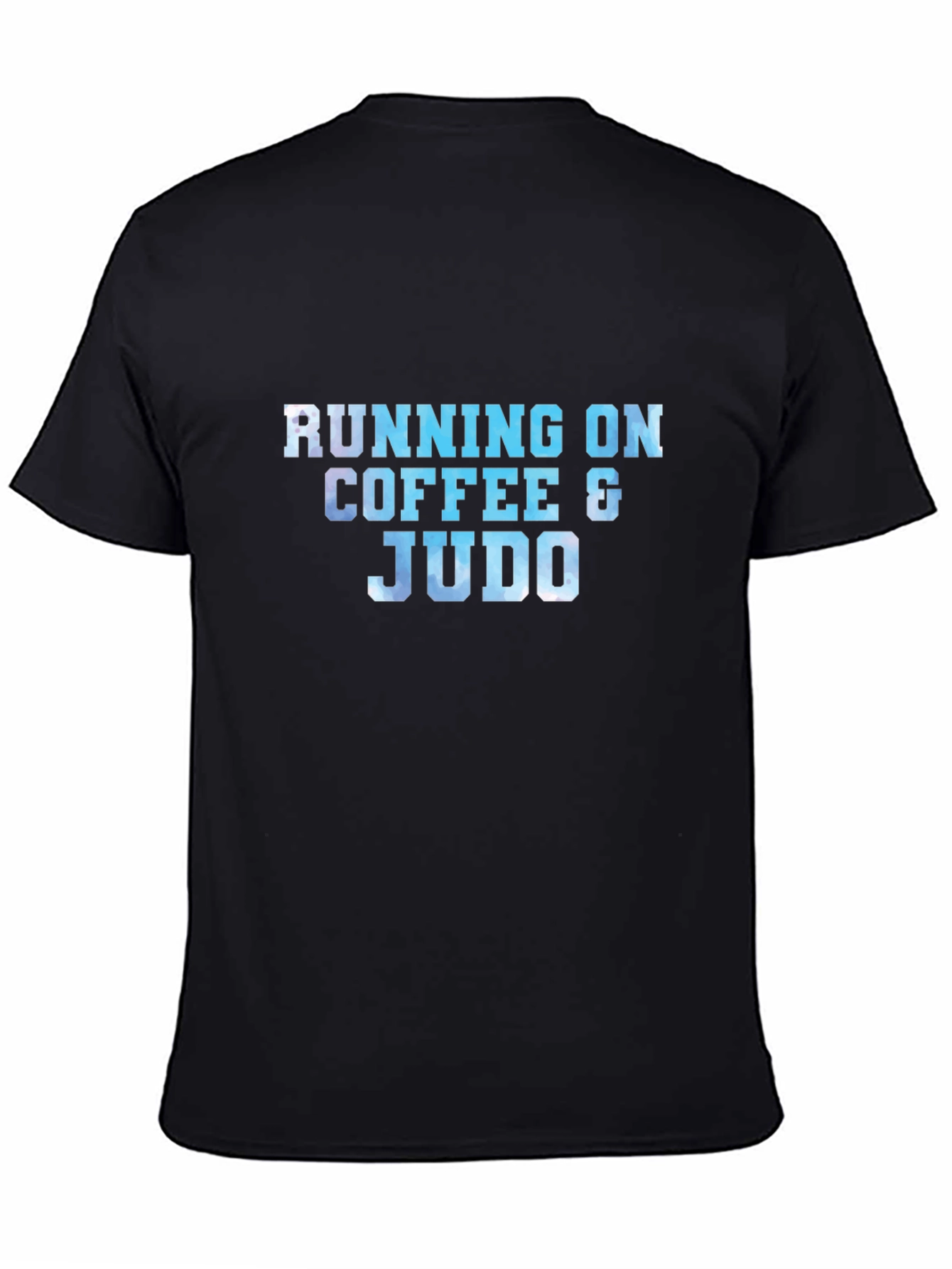 Black Running on Coffee & Judo Black T-Shirt view 4