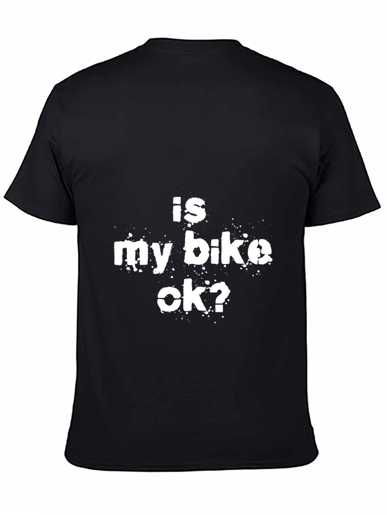 Black Is My Bike OK? Graphic Tee view 4