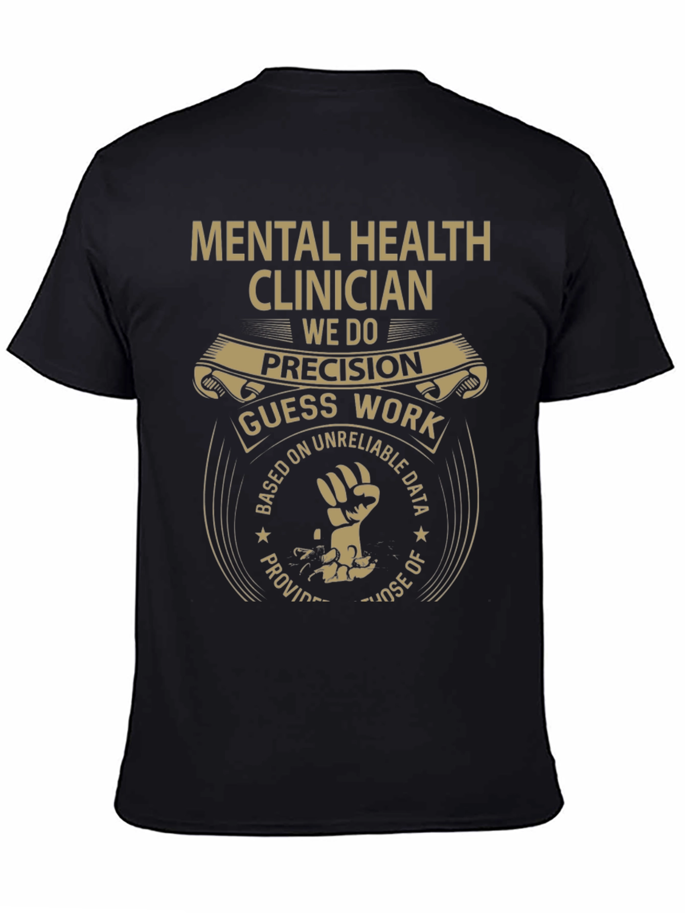 Black Mental Health Clinician T-Shirt view 4