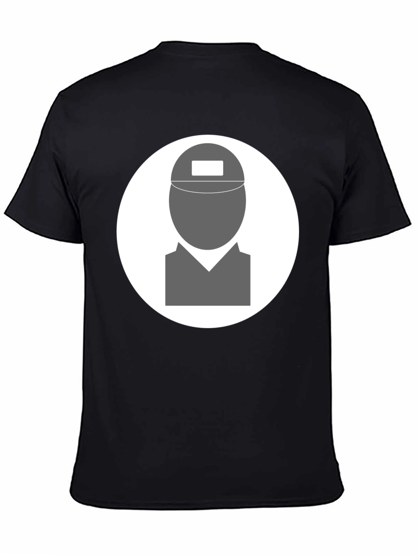 Black Welder Graphic T-Shirt - Black Crew Neck Tee view 4
