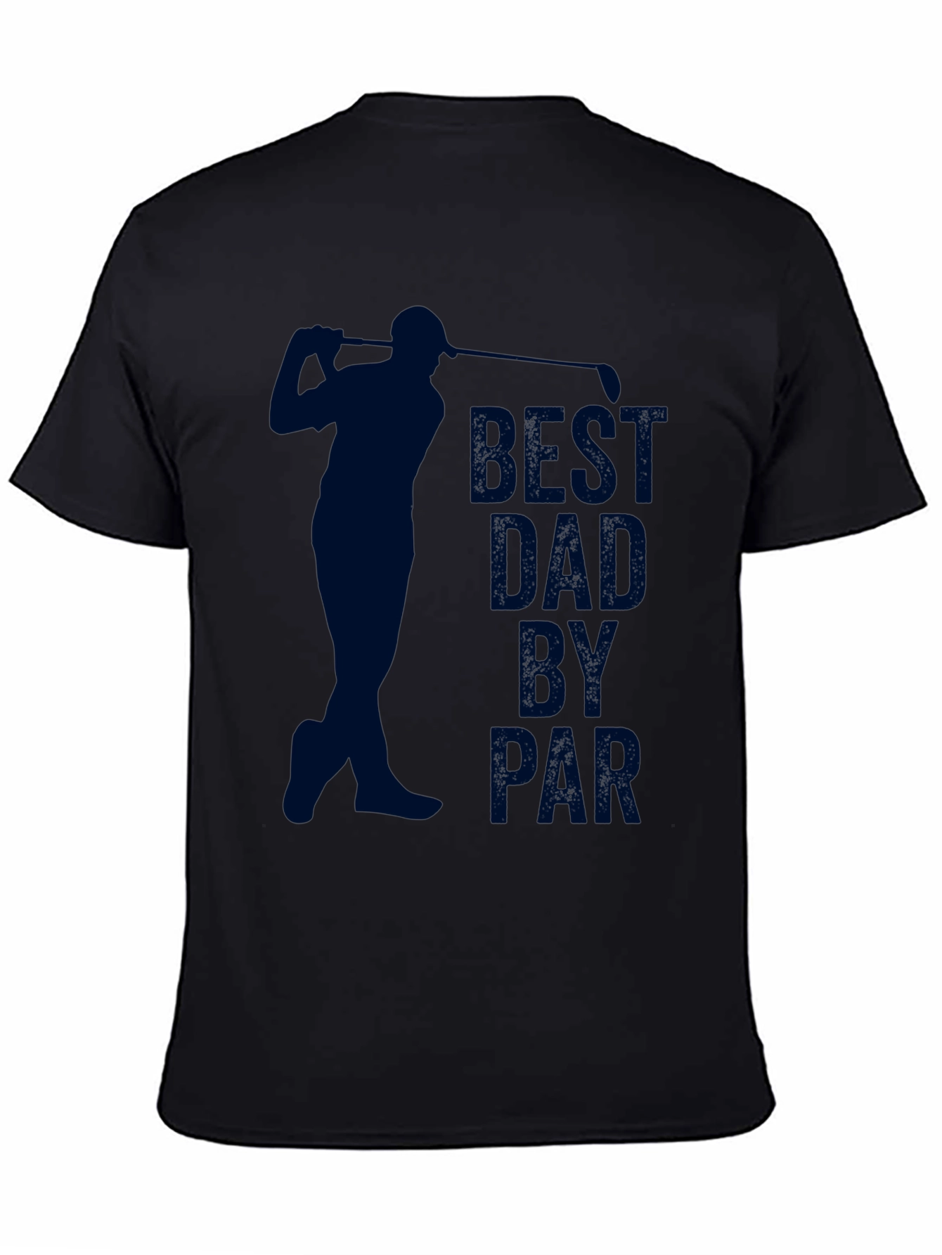 Black Best Dad by Par Golf T-Shirt - Father's Day Gift view 4