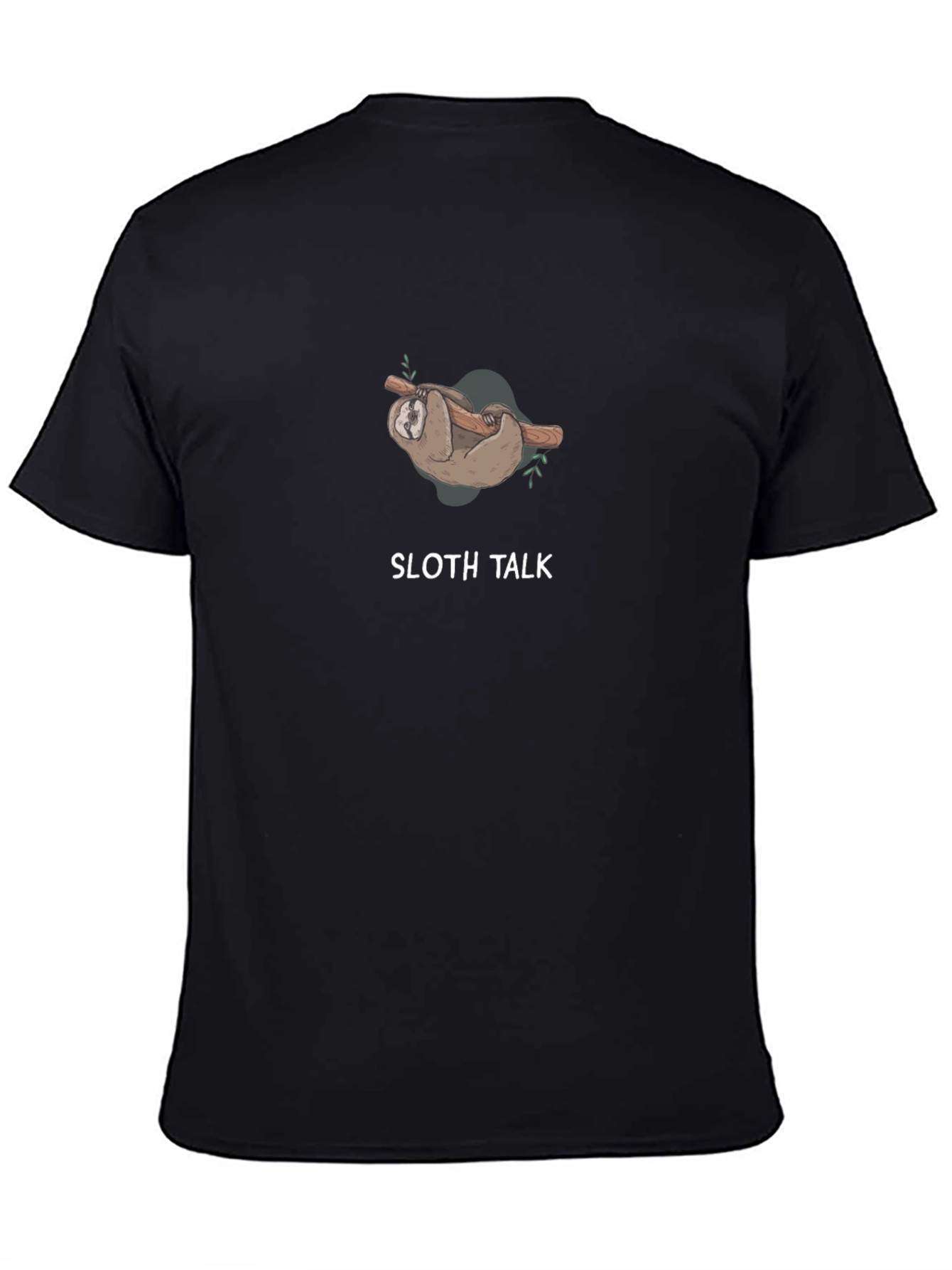 Black Sloth Talk Graphic Tee - Relaxed Fit view 4