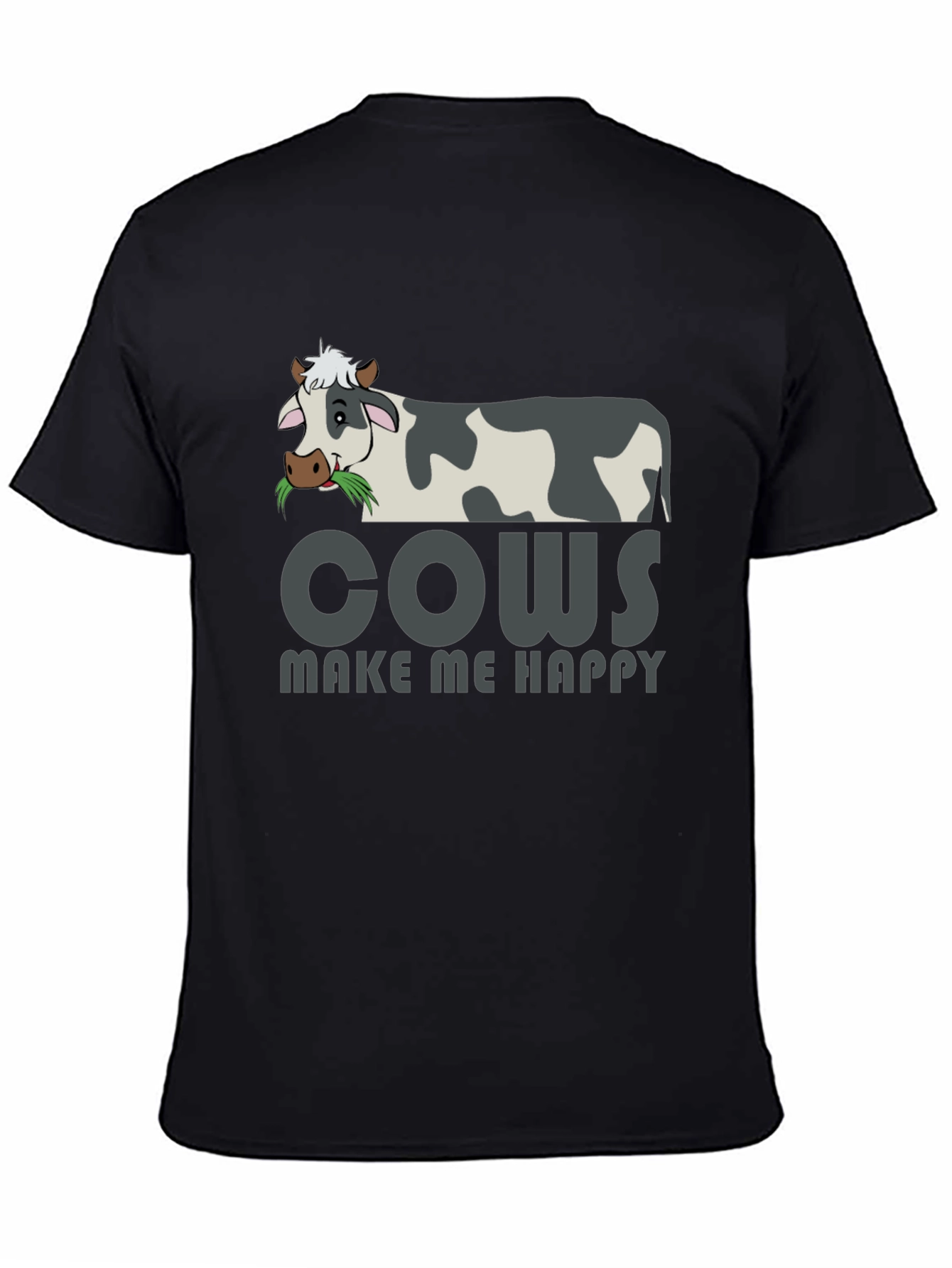 Black Cows Make Me Happy Graphic Tee view 4