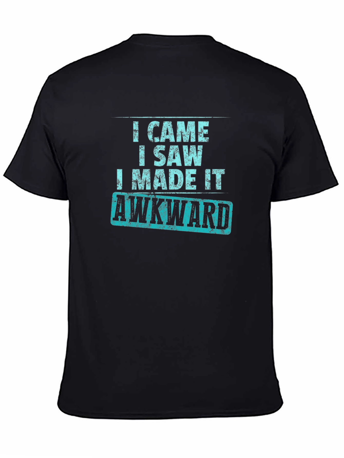 Black Awkward T-Shirt - Funny Slogan Tee view 4