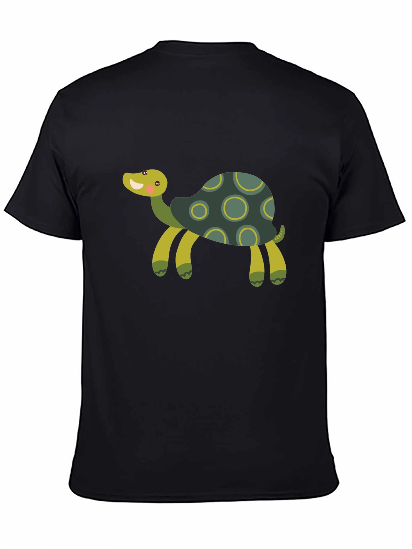 Black Cute Turtle Graphic T-Shirt view 4