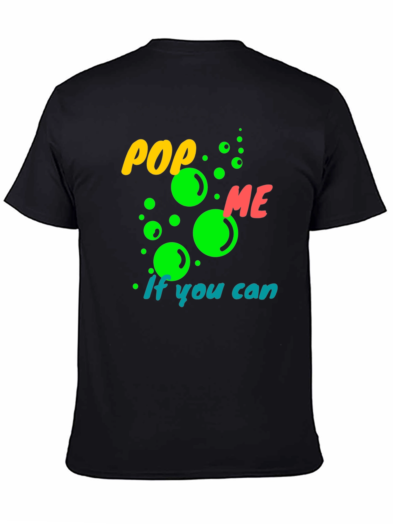 Black Pop Me If You Can Graphic Tee view 4